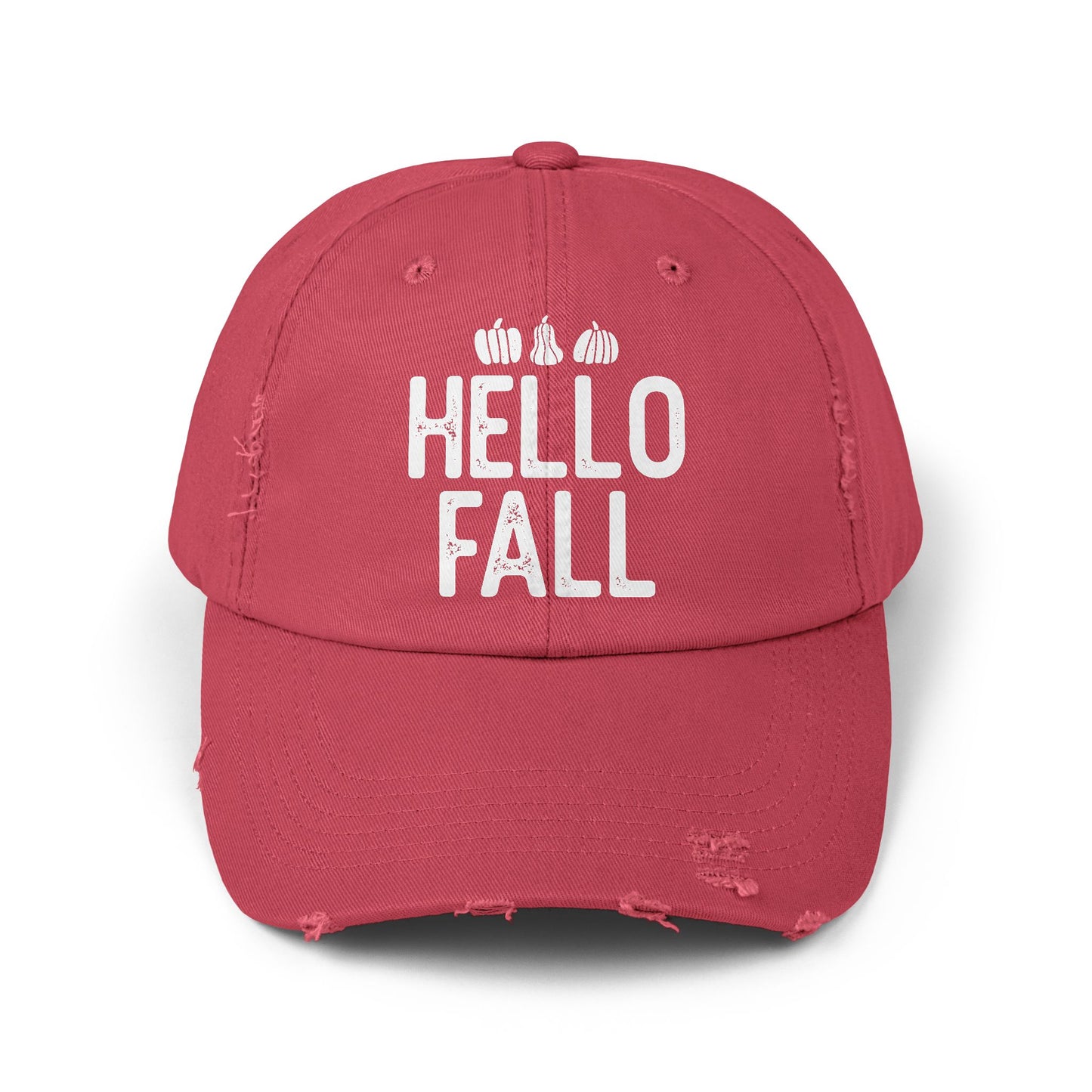 Hello Fall Distressed Cap