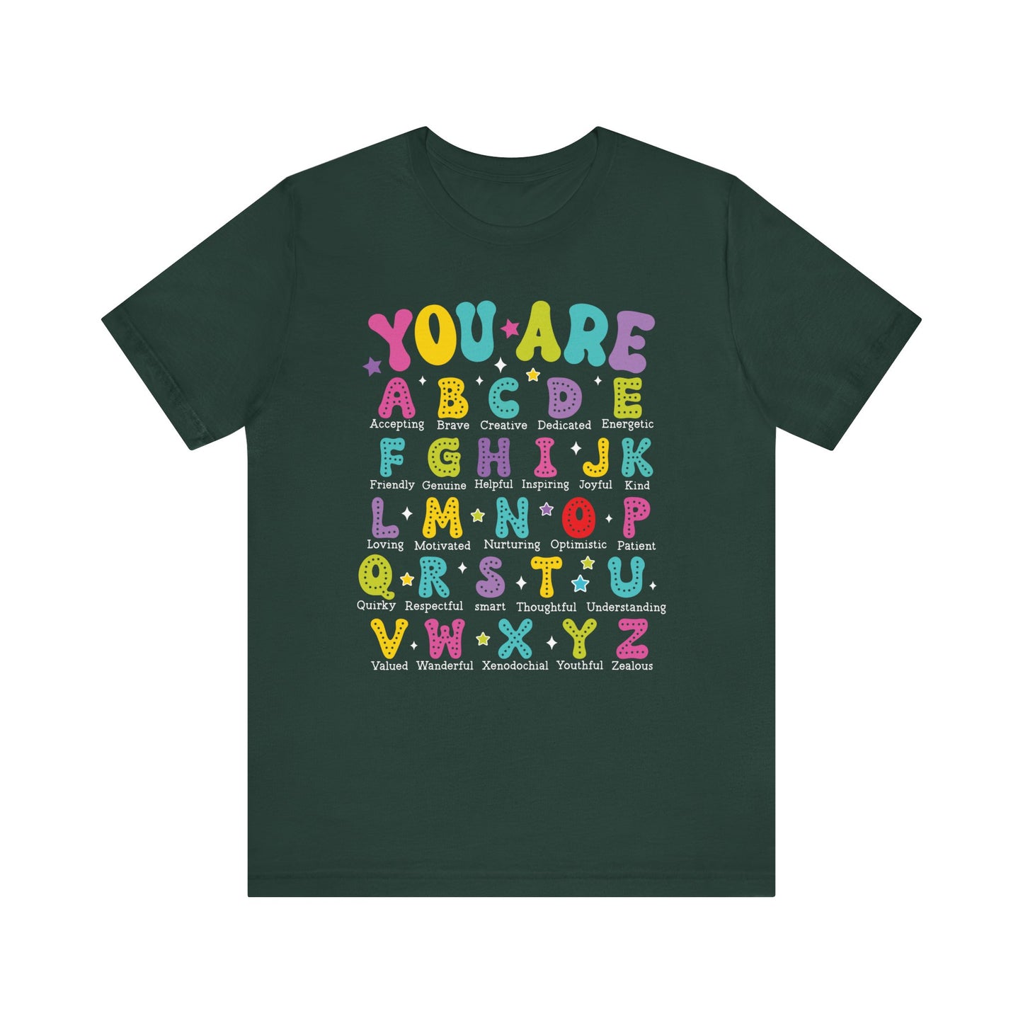 You Are ABC Jersey Short Sleeve Tee