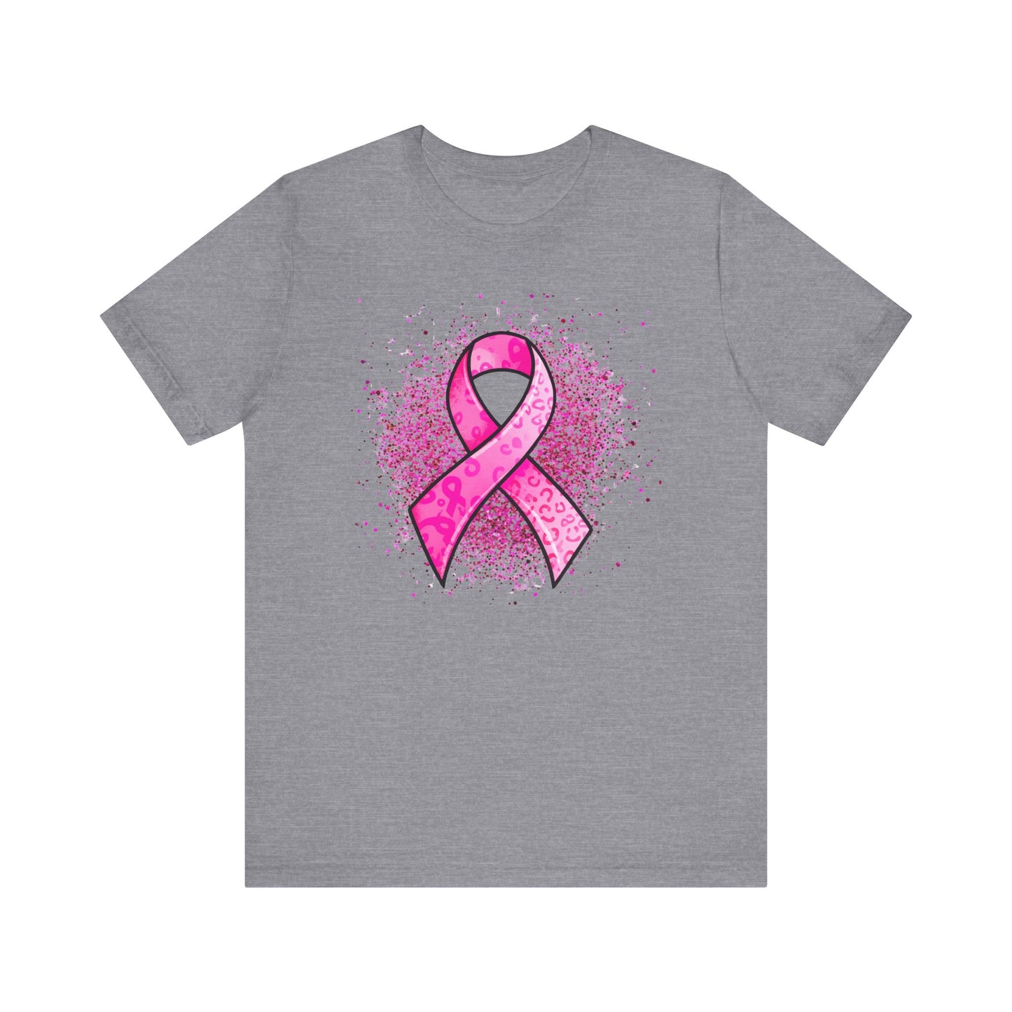 Breast Cancer Ribbon Jersey Short Sleeve Tee