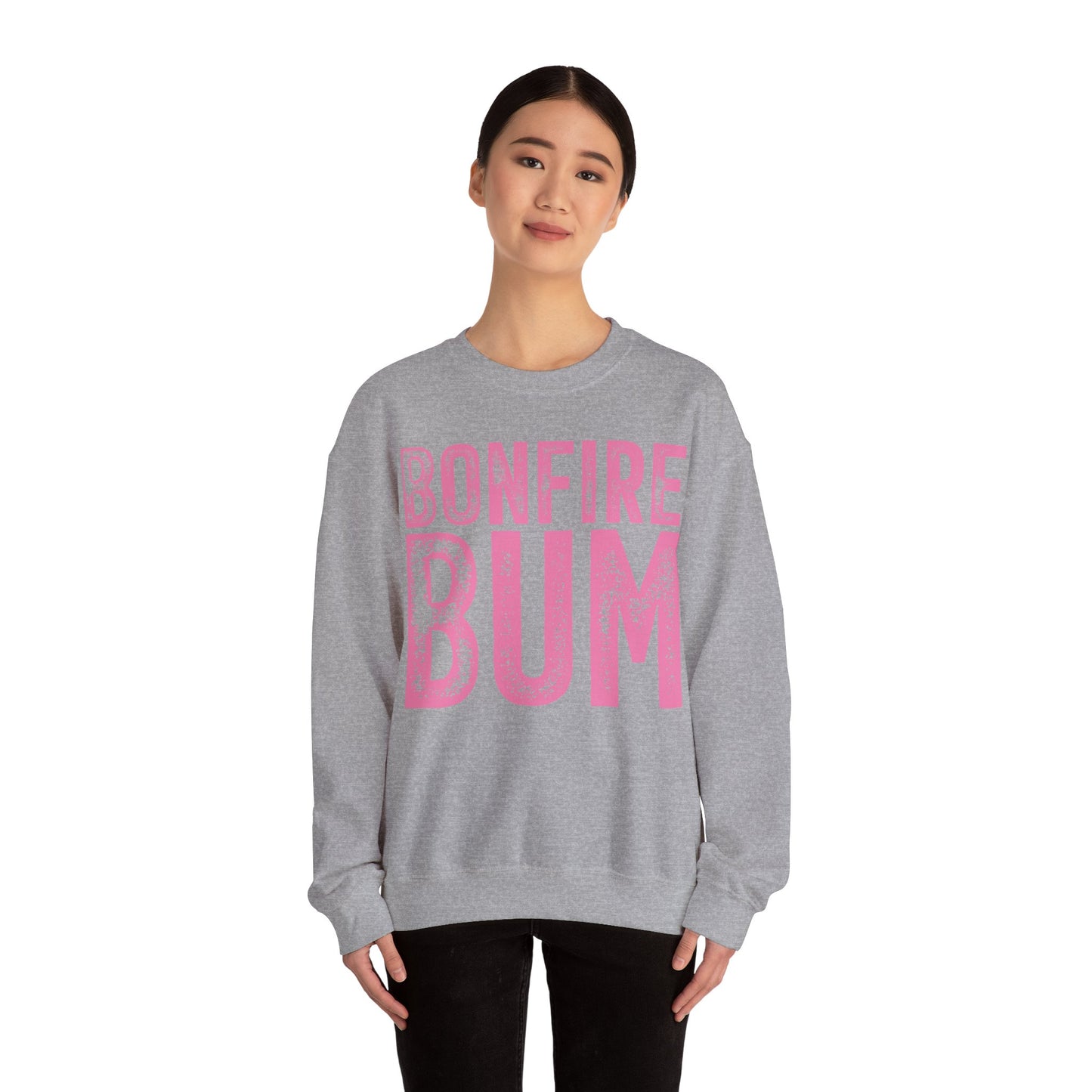 Pink Bonfire Bum Heavy Blend™ Crewneck Sweatshirt