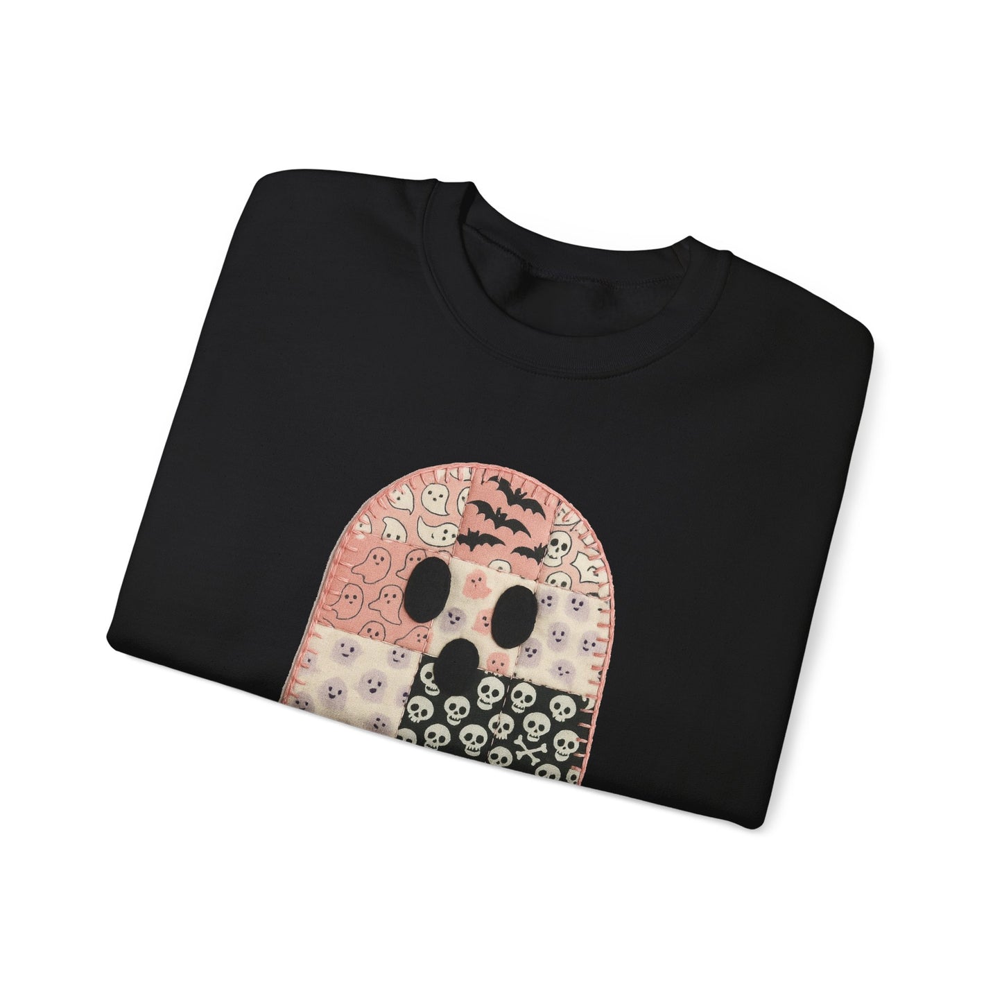 Patchwork Ghost Heavy Blend™ Crewneck Sweatshirt