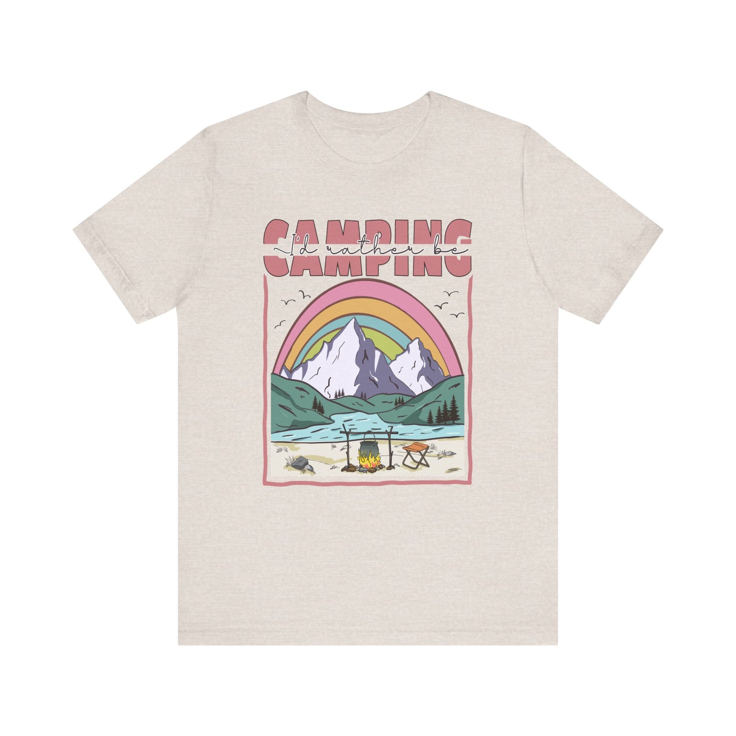 I’d Rather Be Camping Jersey Short Sleeve Tee