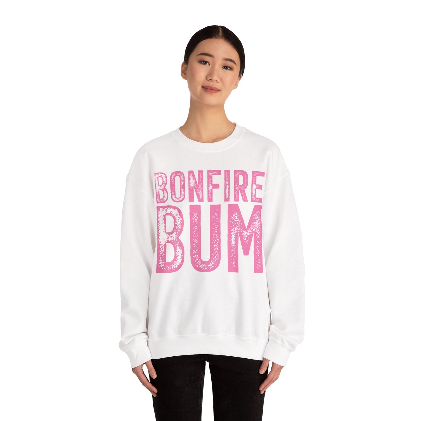 Pink Bonfire Bum Heavy Blend™ Crewneck Sweatshirt