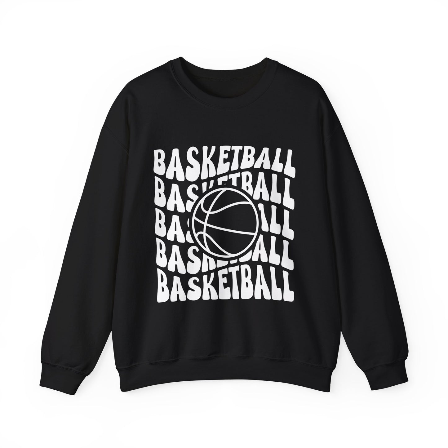 Retro Basketball Heavy Blend™ Crewneck Sweatshirt