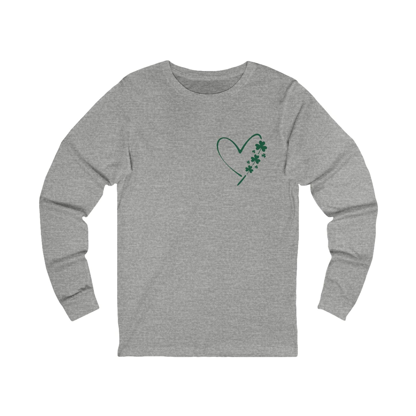 Heart And Shamrocks Jersey Long Sleeve Tee