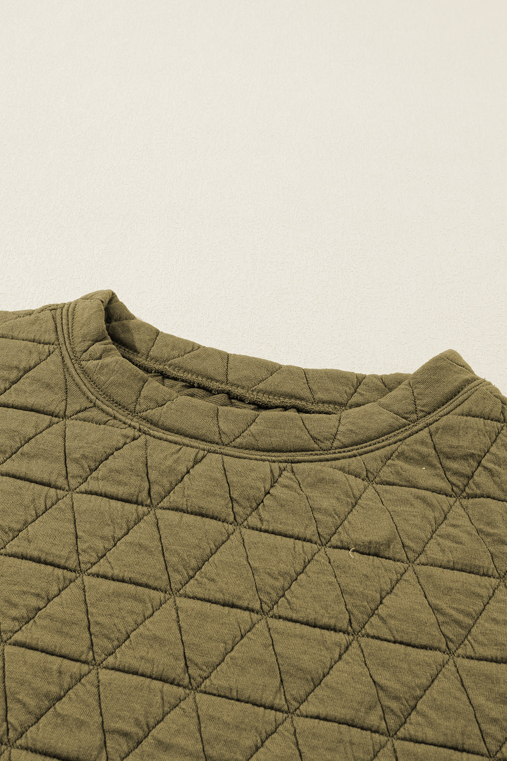 Chestnut Casual Crinkle Quilted Pullover Top
