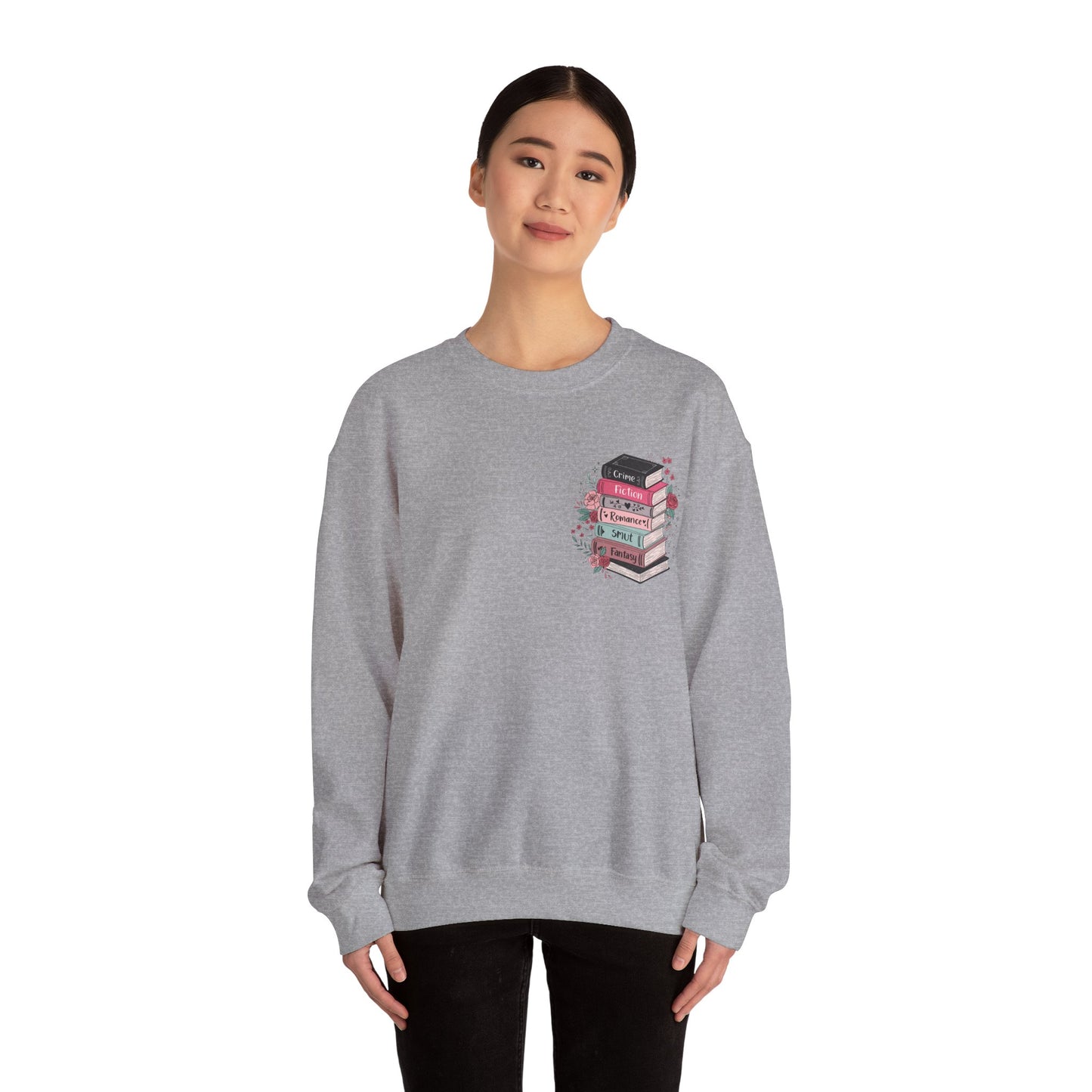 The Stack of Books Heavy Blend™ Crewneck Sweatshirt