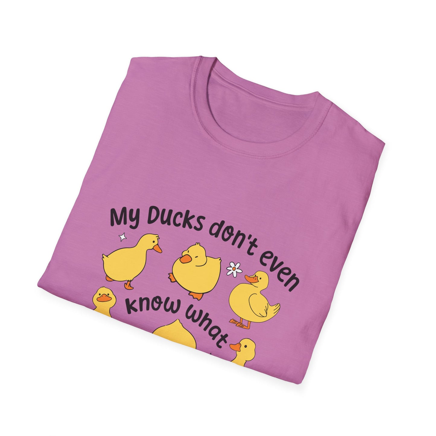 My Ducks Don’t Even Know What A Line Is Softstyle T-Shirt