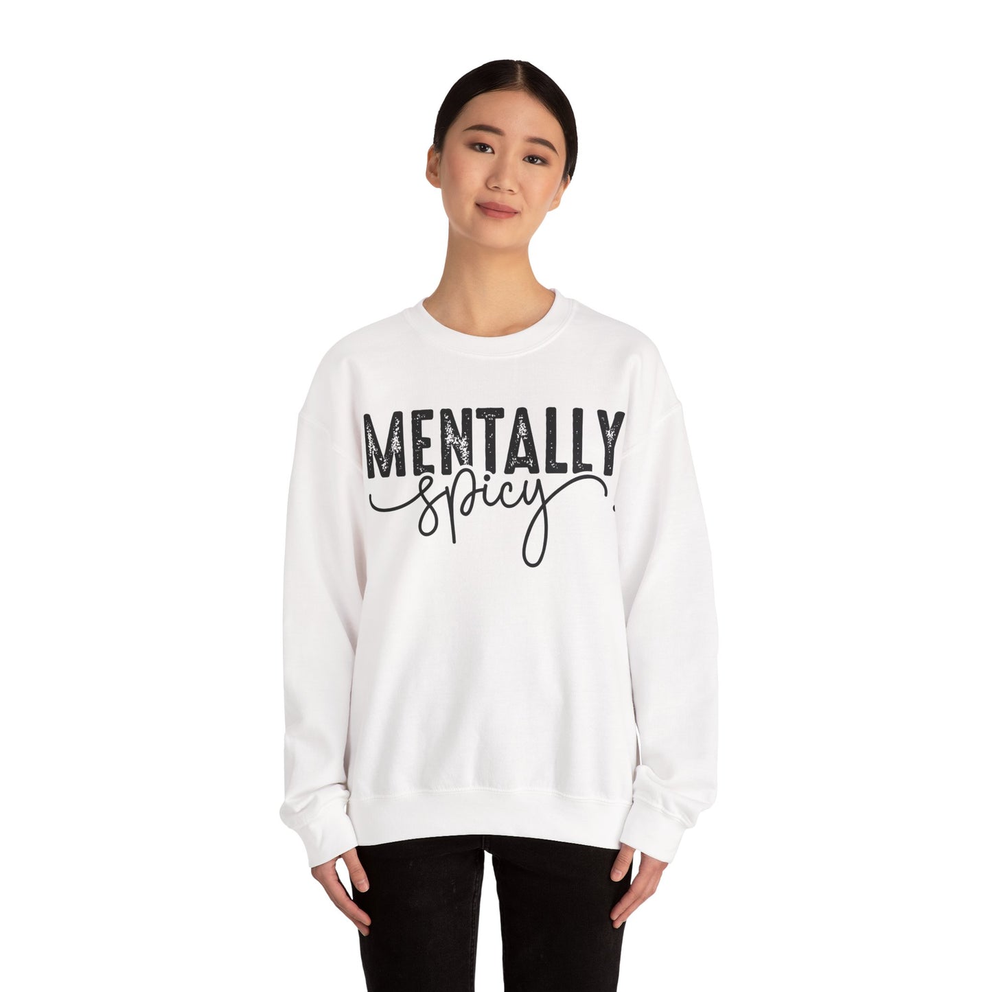 Mentally Spicy Heavy Blend™ Crewneck Sweatshirt