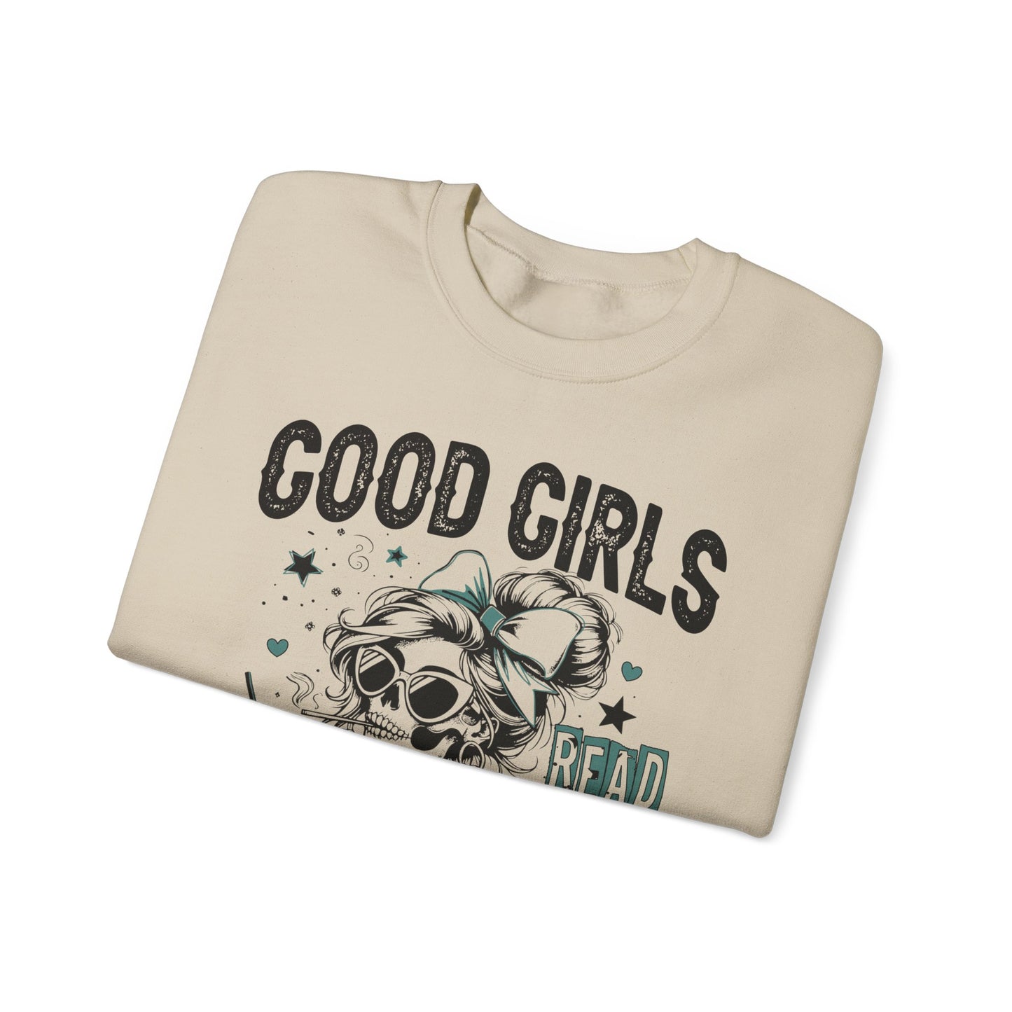 Good Girls Read Spicy Books Heavy Blend™ Crewneck Sweatshirt