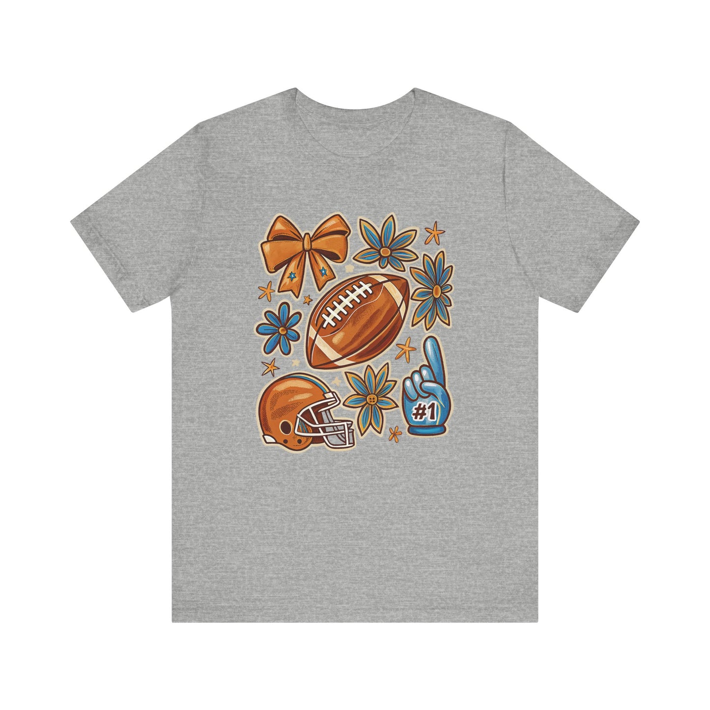 Fall Football Vibes Jersey Short Sleeve Tee