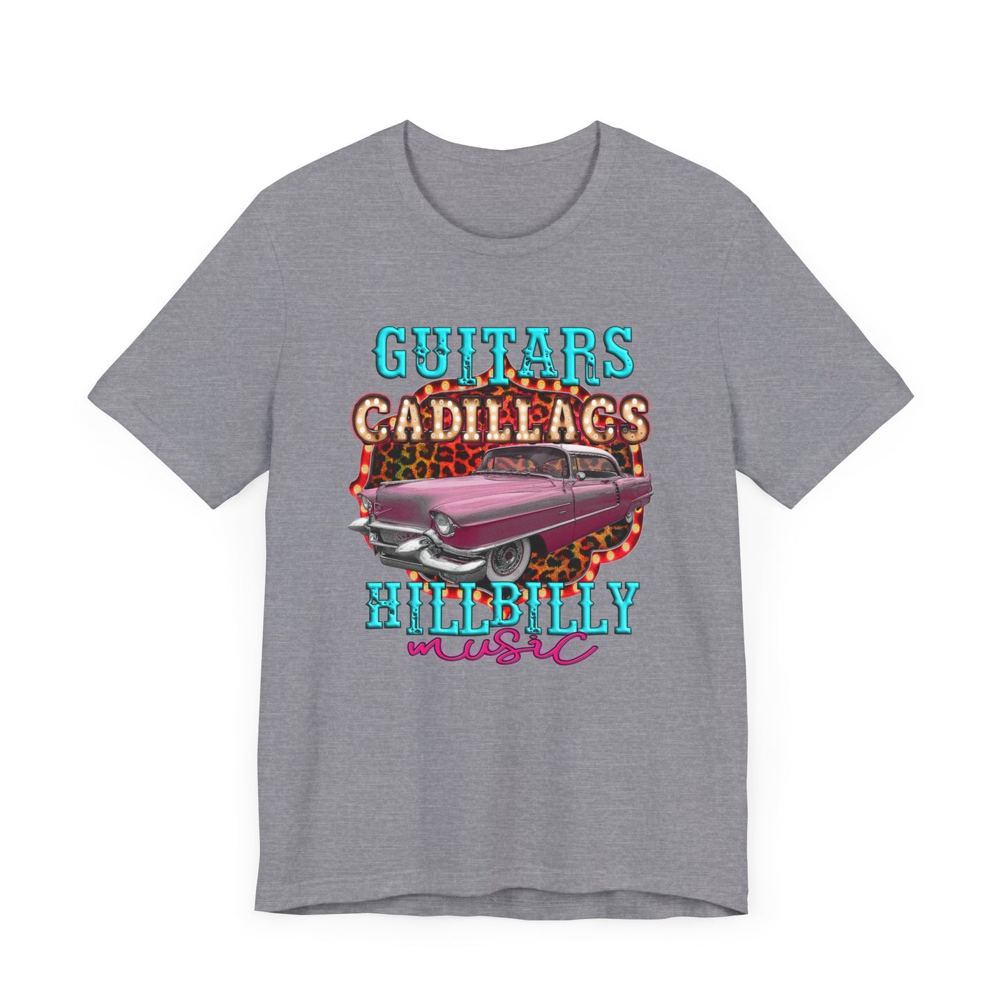 Guitars Cadillacs Hillbilly Music Jersey Short Sleeve Tee