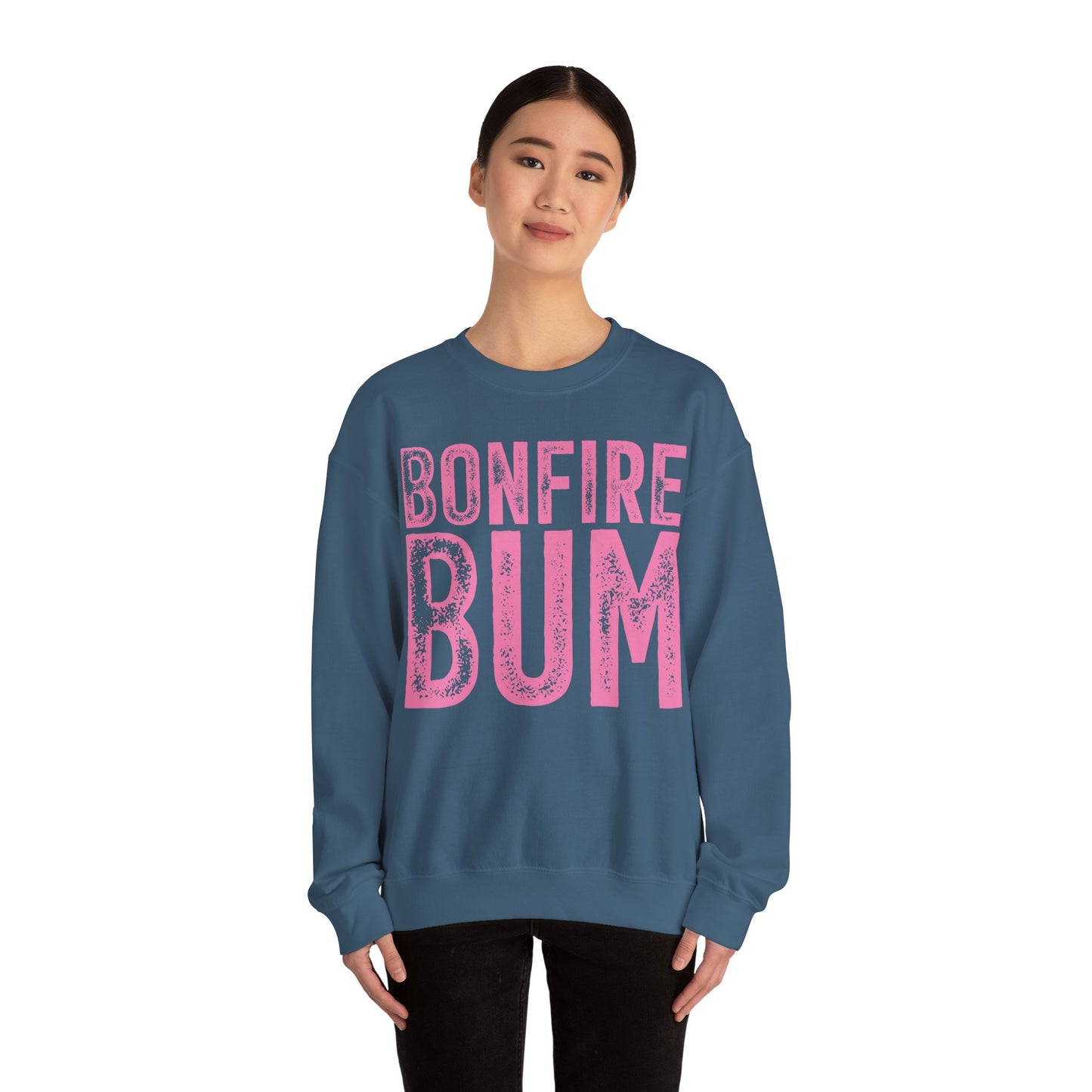 Pink Bonfire Bum Heavy Blend™ Crewneck Sweatshirt
