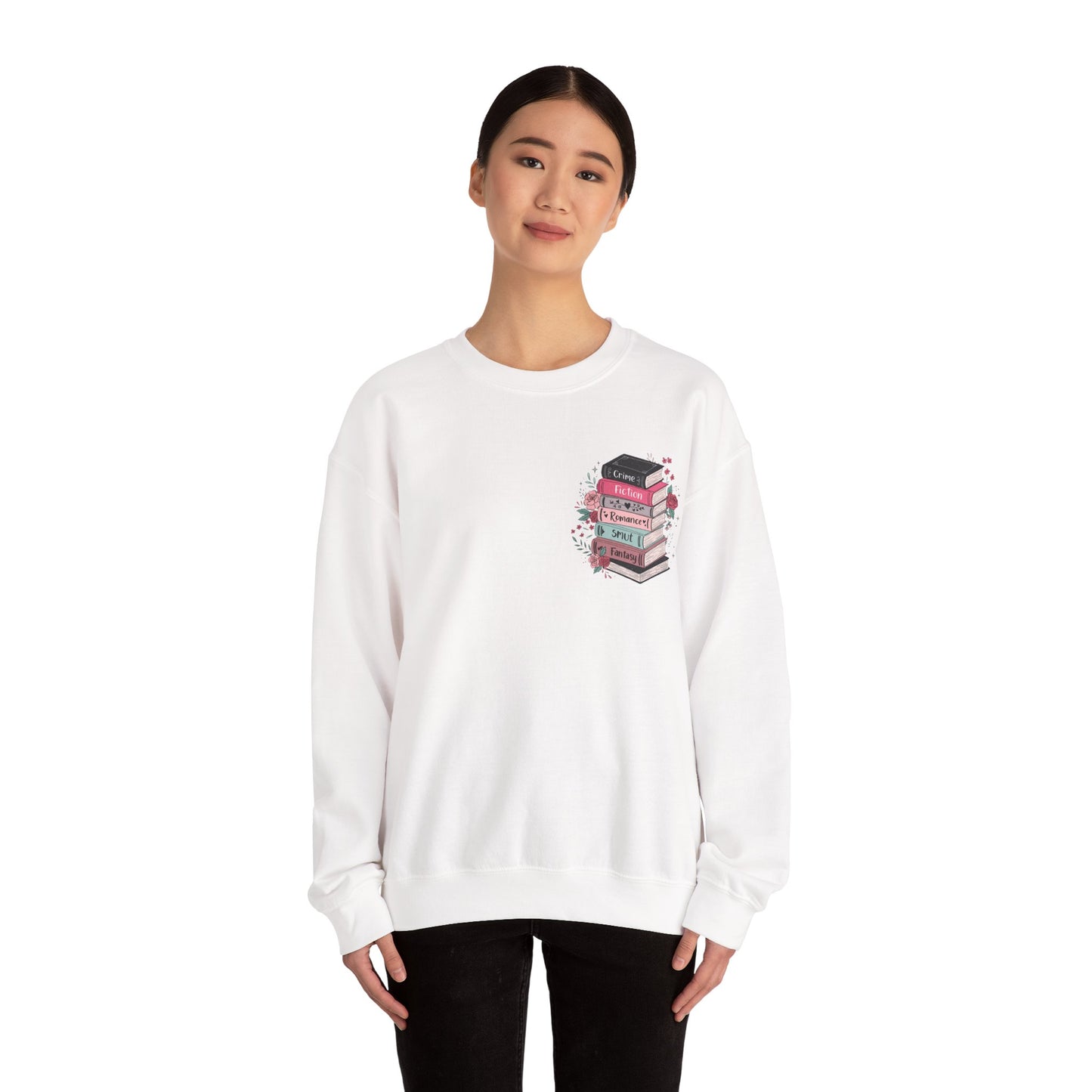 The Stack of Books Heavy Blend™ Crewneck Sweatshirt