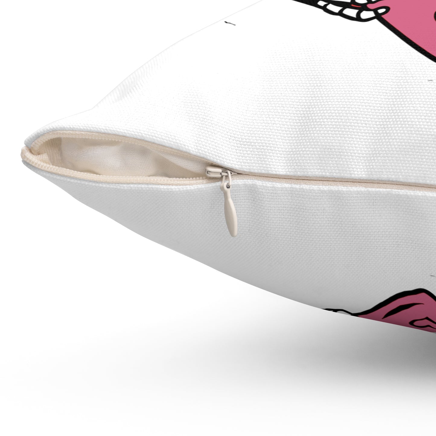 Retro Skellie Love Spun Polyester Square Pillow