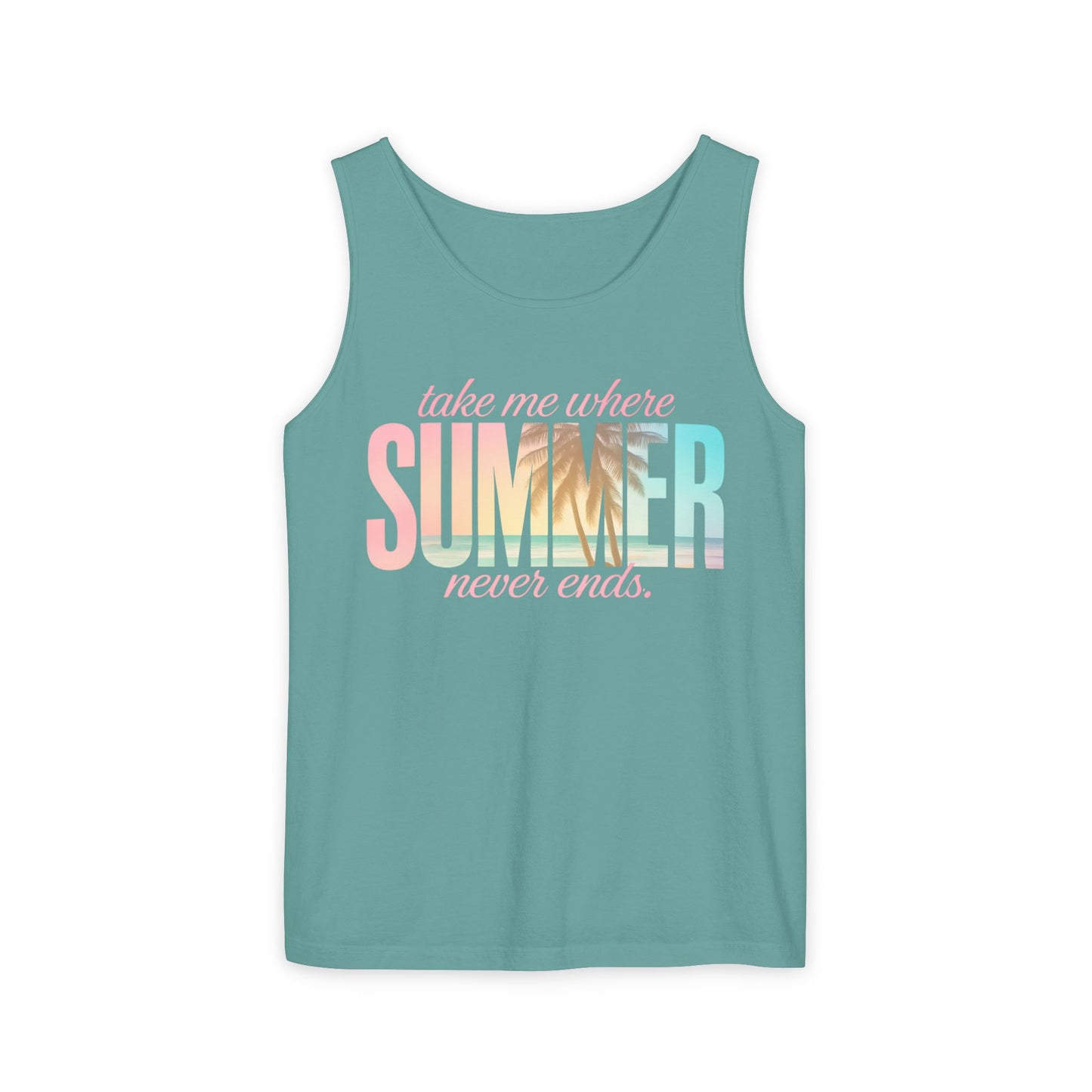 Summer Never Ends Garment-Dyed Tank Top