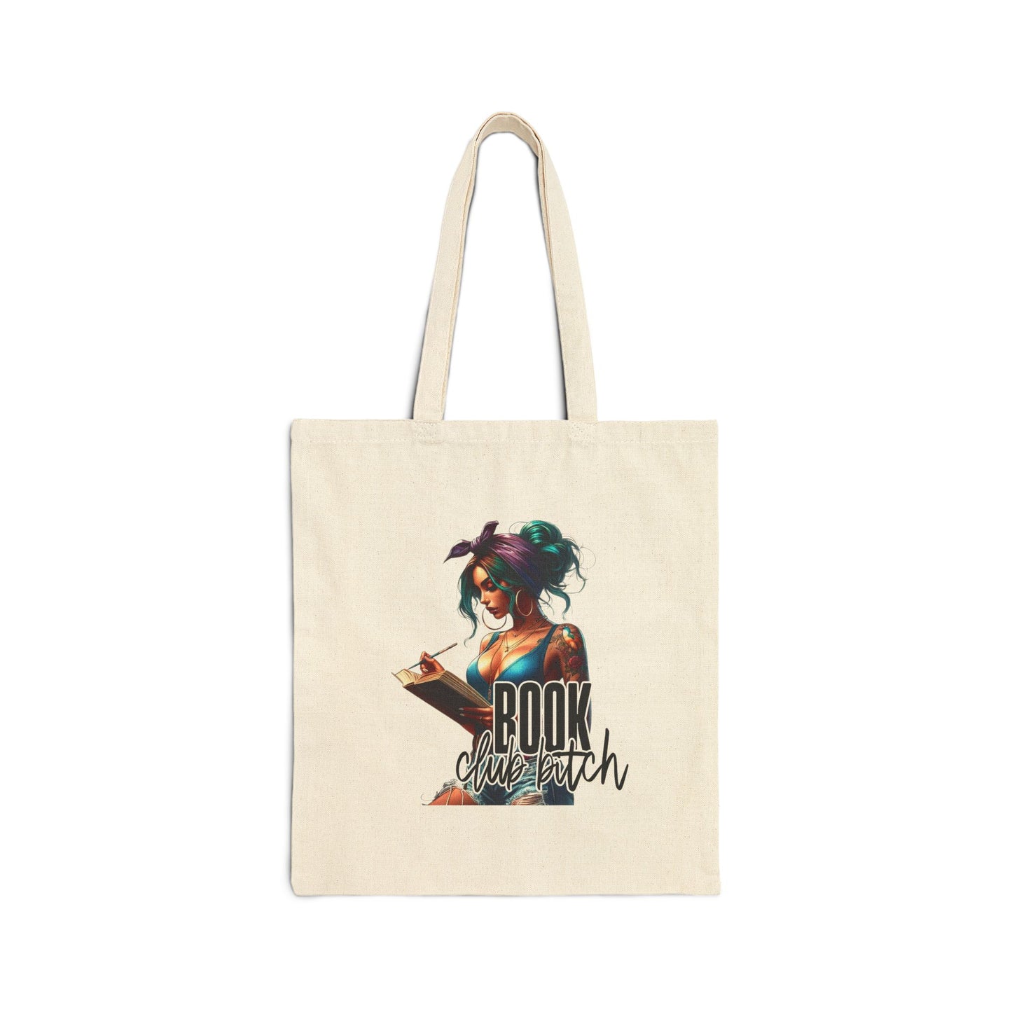 Book Club B Cotton Canvas Tote Bag