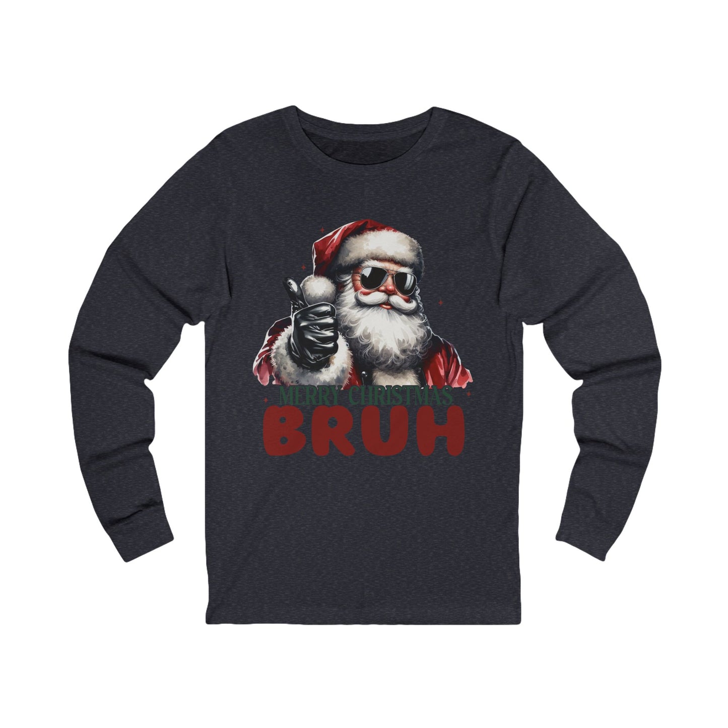 Merry Christmas Bruh Jersey Long Sleeve Tee