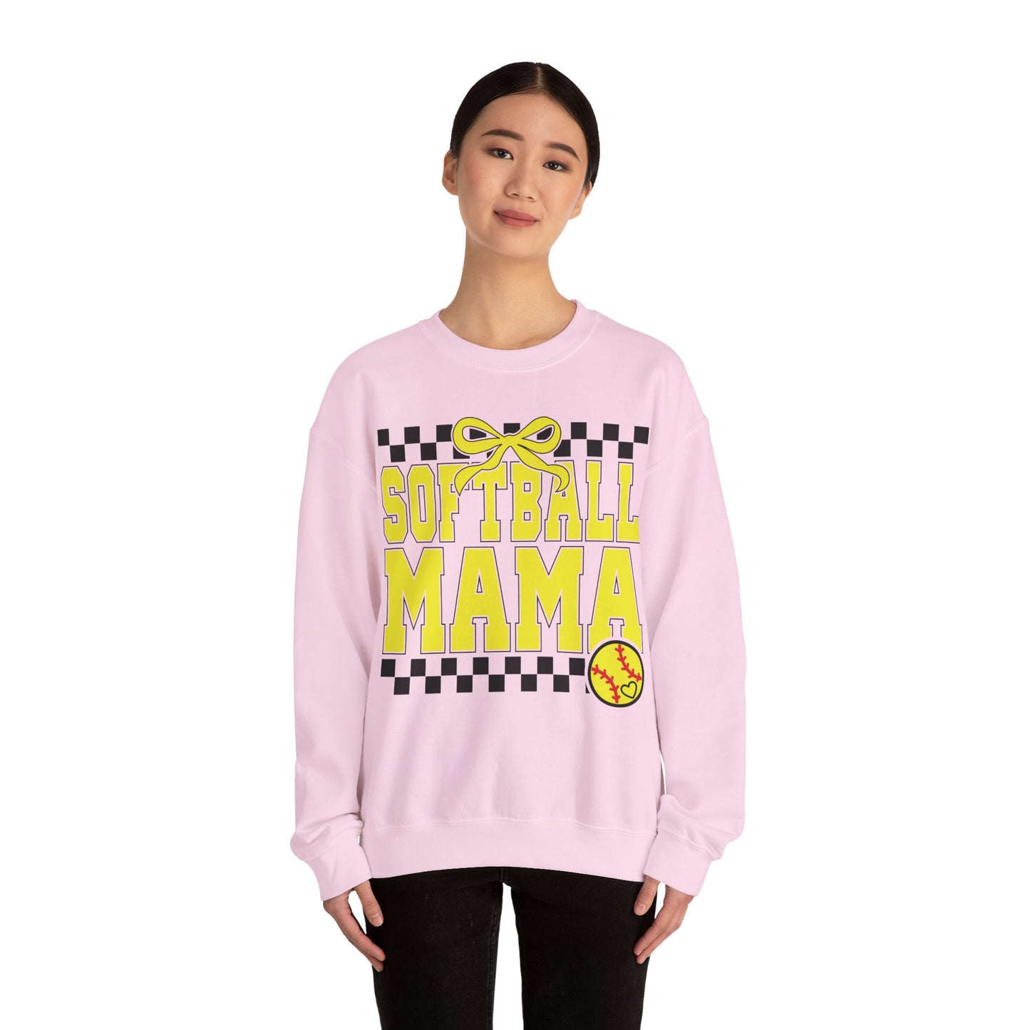 Softball Mama Heavy Blend™ Crewneck Sweatshirt