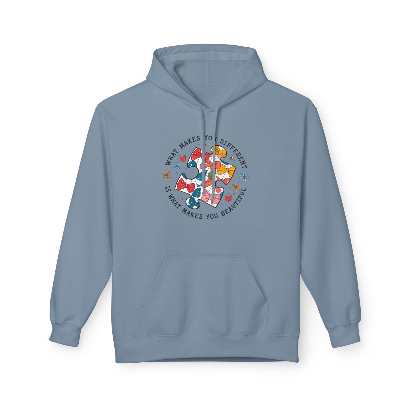 Retro Autism Coquette Midweight Softstyle Fleece Hoodie