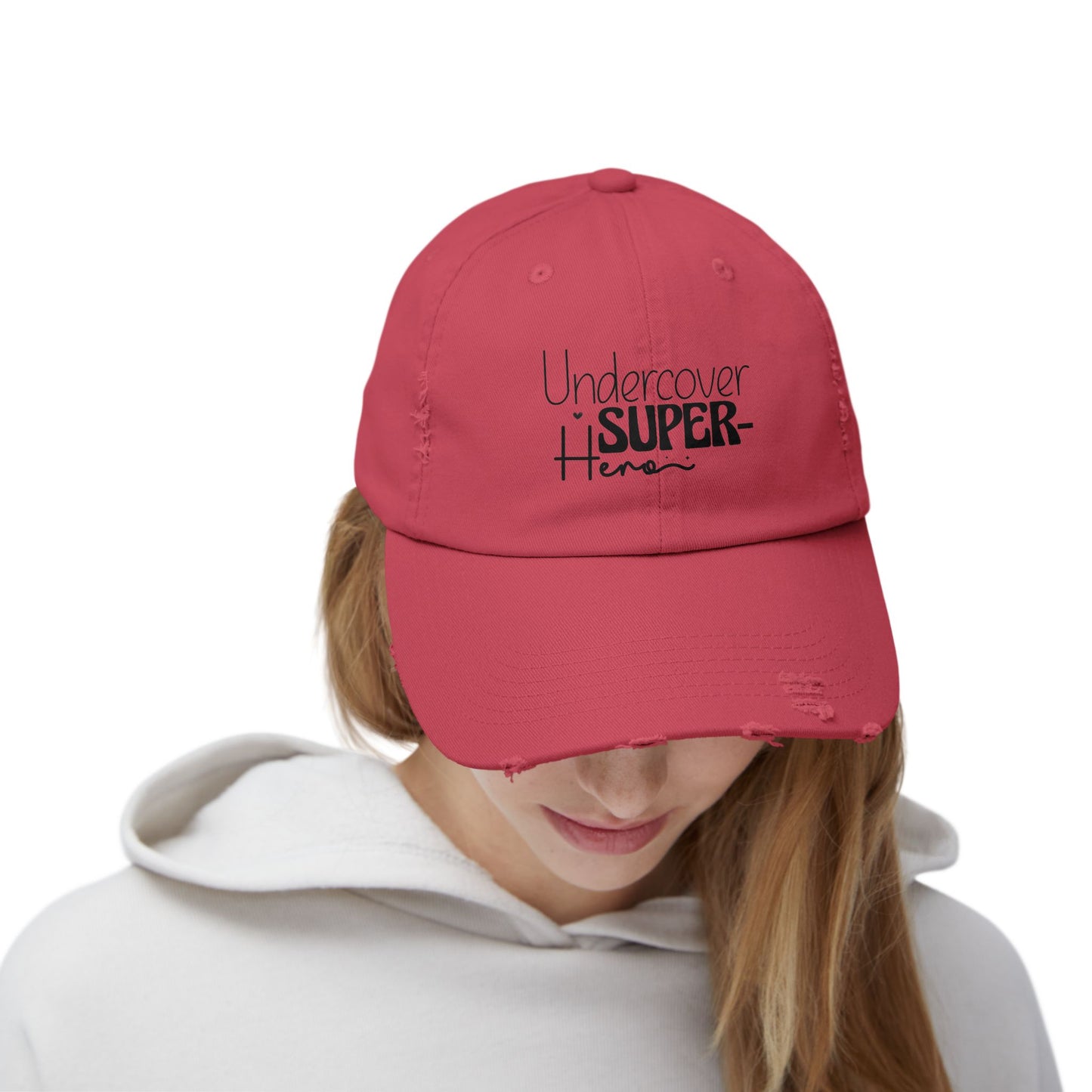 Undercover Super Hero Distressed Cap