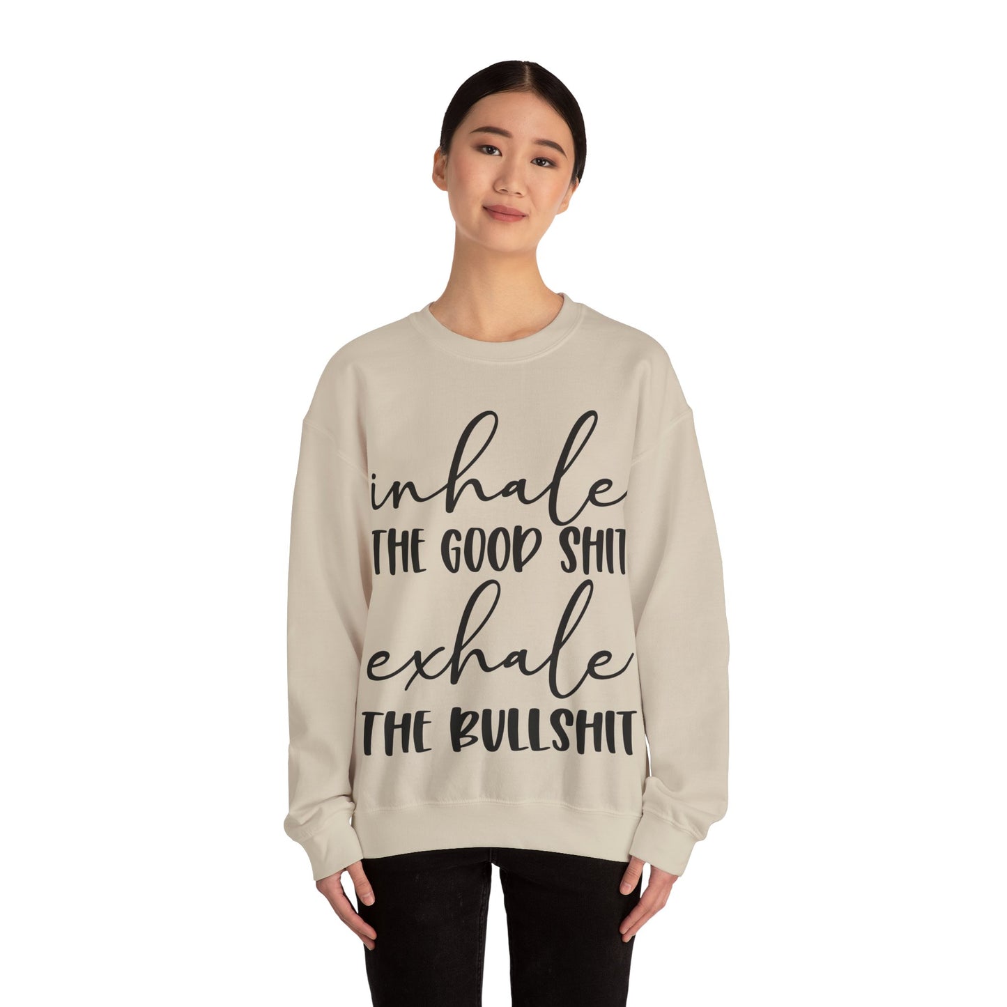 Inhale Exhale Heavy Blend™ Crewneck Sweatshirt