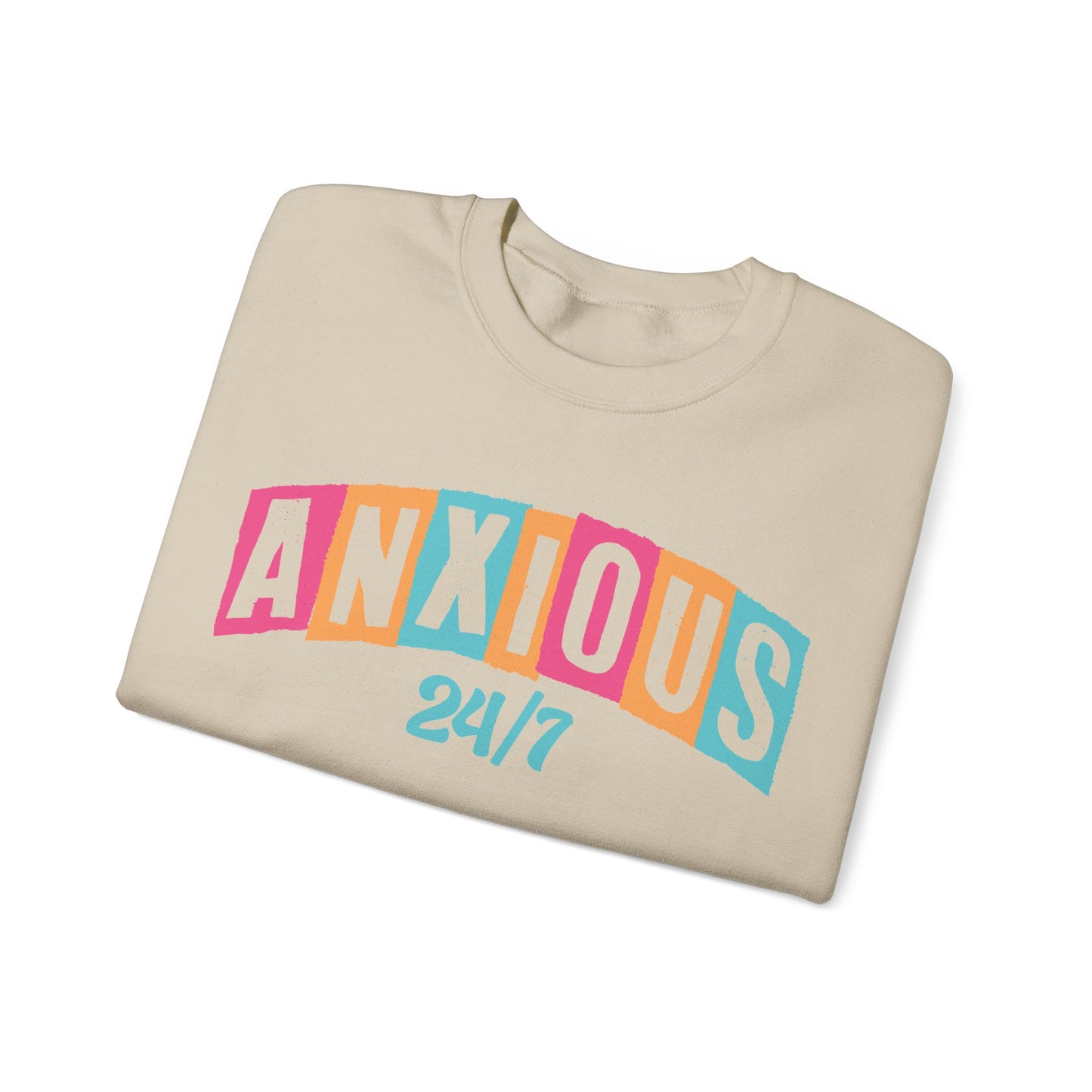 Anxious 24/7 Heavy Blend™ Crewneck Sweatshirt