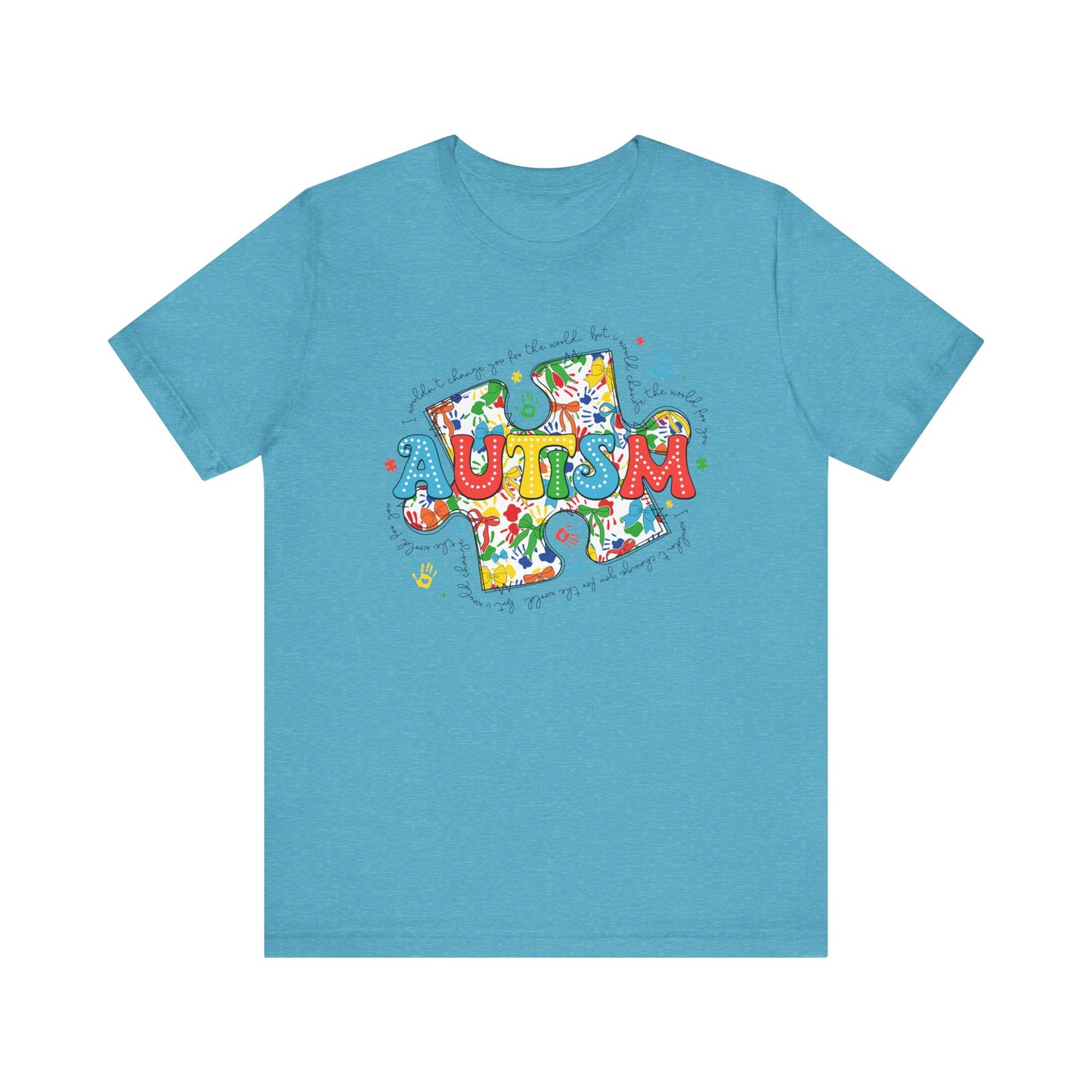 Autism Puzzle Jersey Short Sleeve Tee
