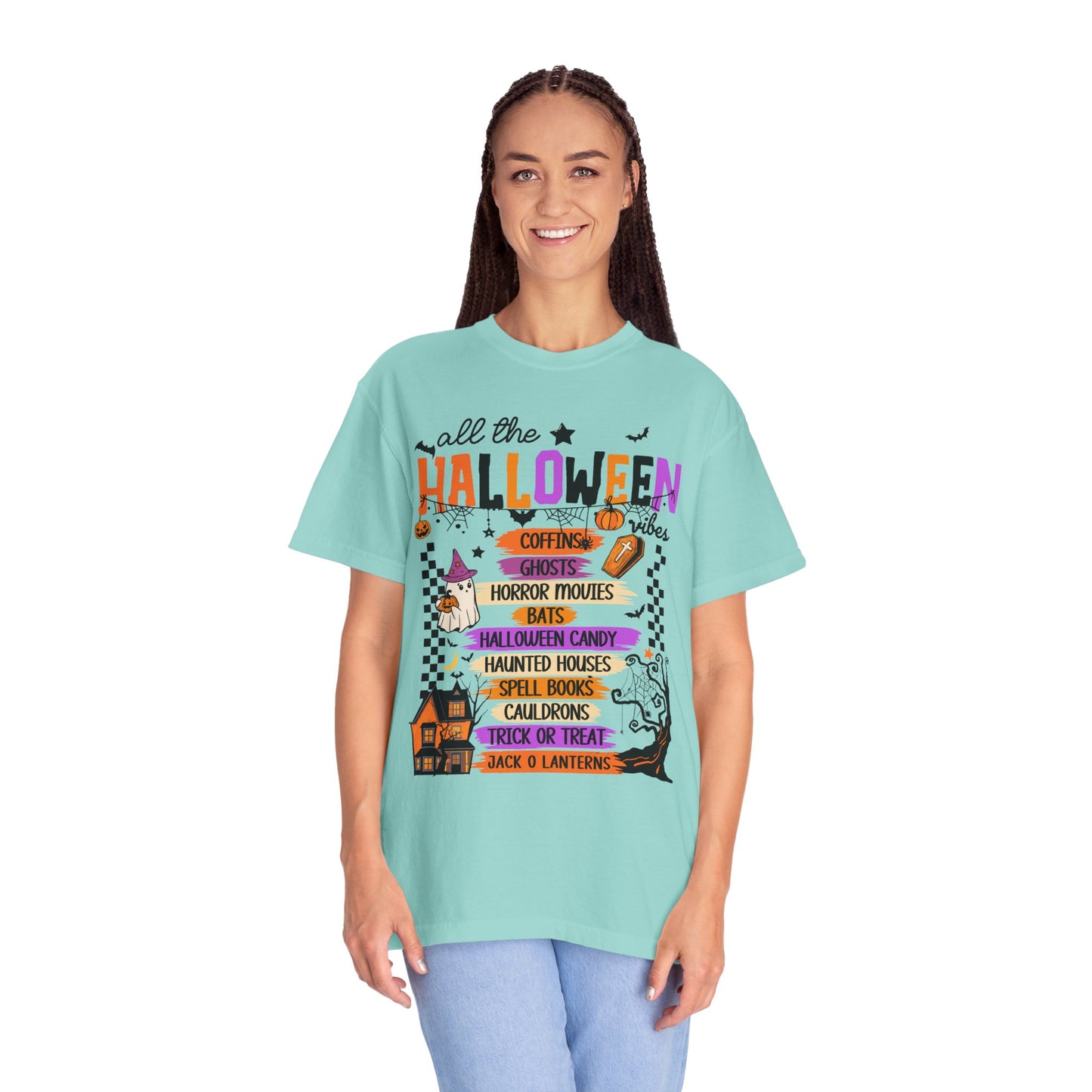 All The Halloween Vibes Garment-Dyed T-shirt