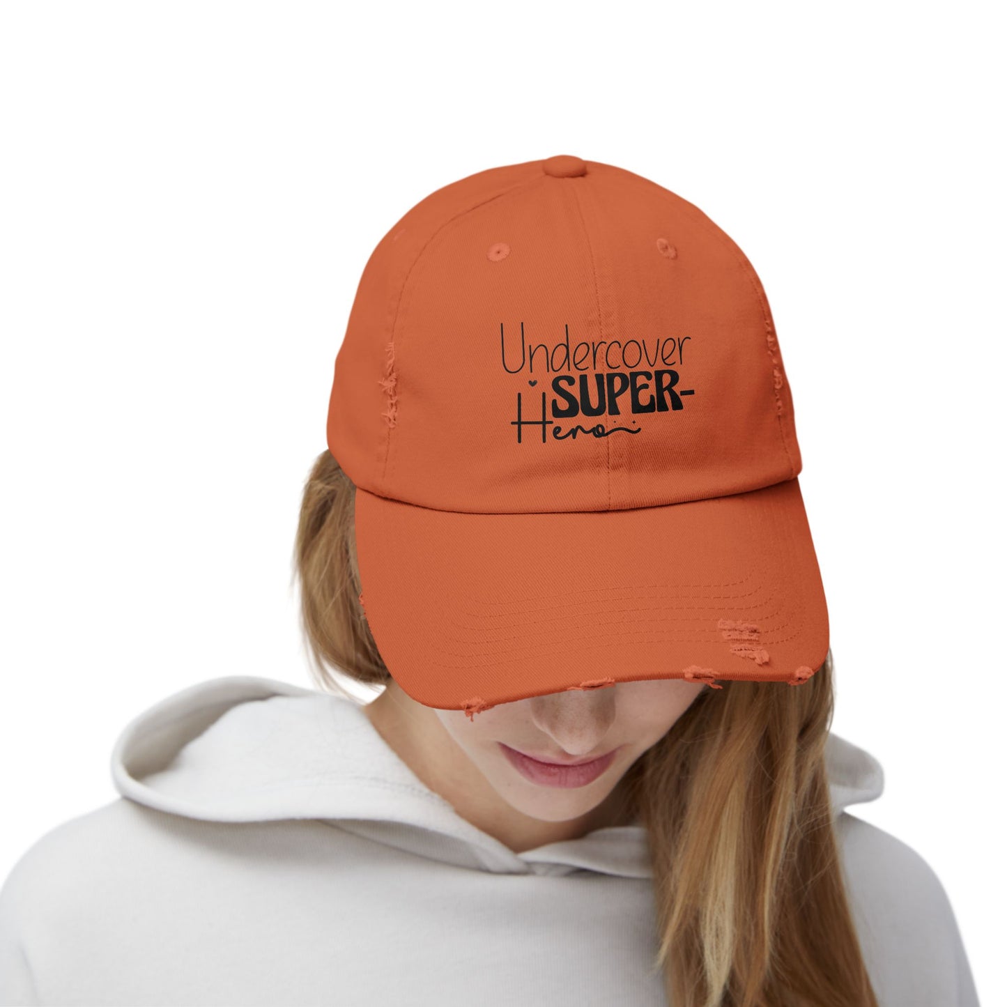 Undercover Super Hero Distressed Cap