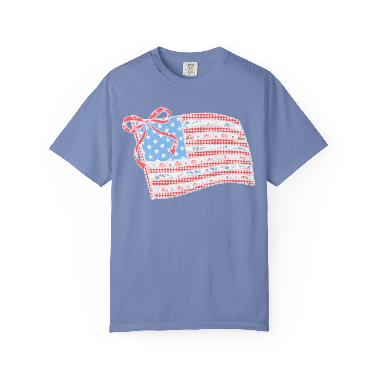 Vintage Floral Flag Garment-Dyed T-shirt
