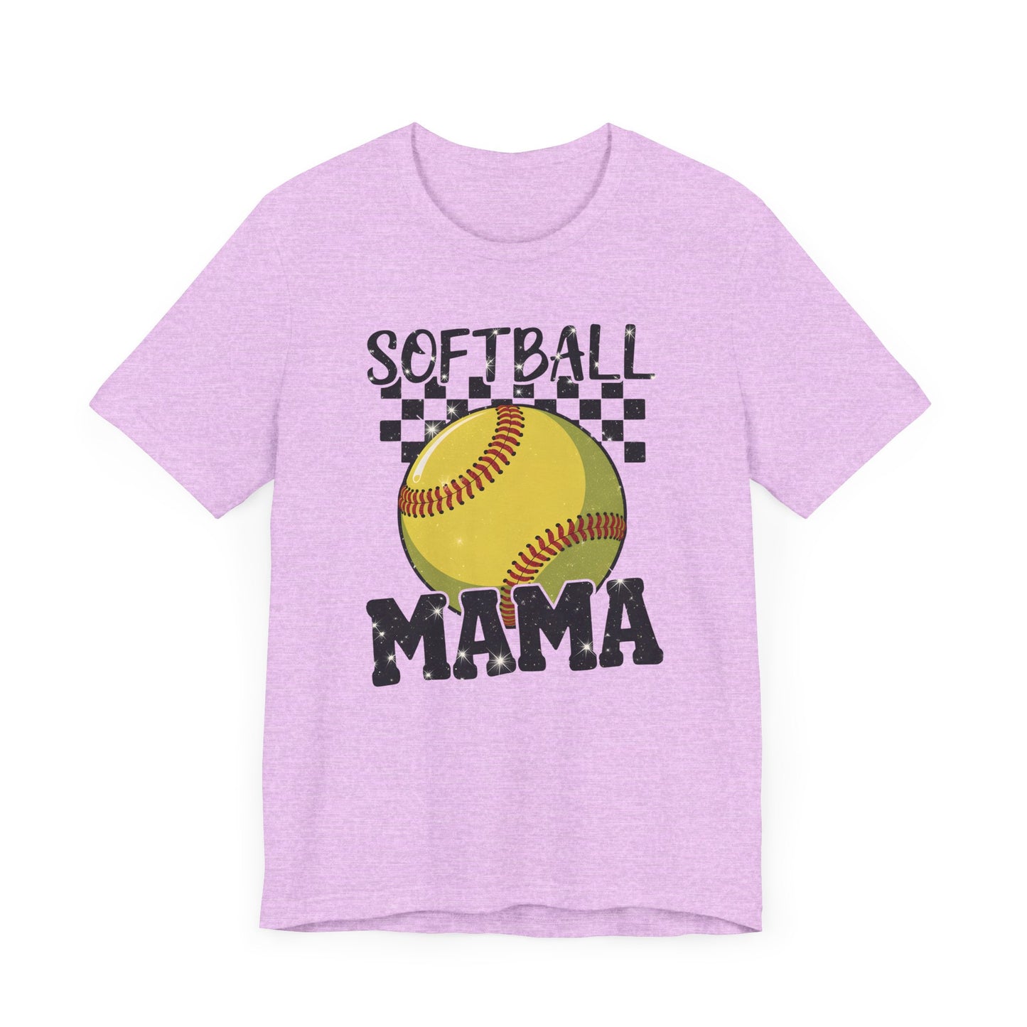 Sparkle Softball Mama Jersey Short Sleeve Tee
