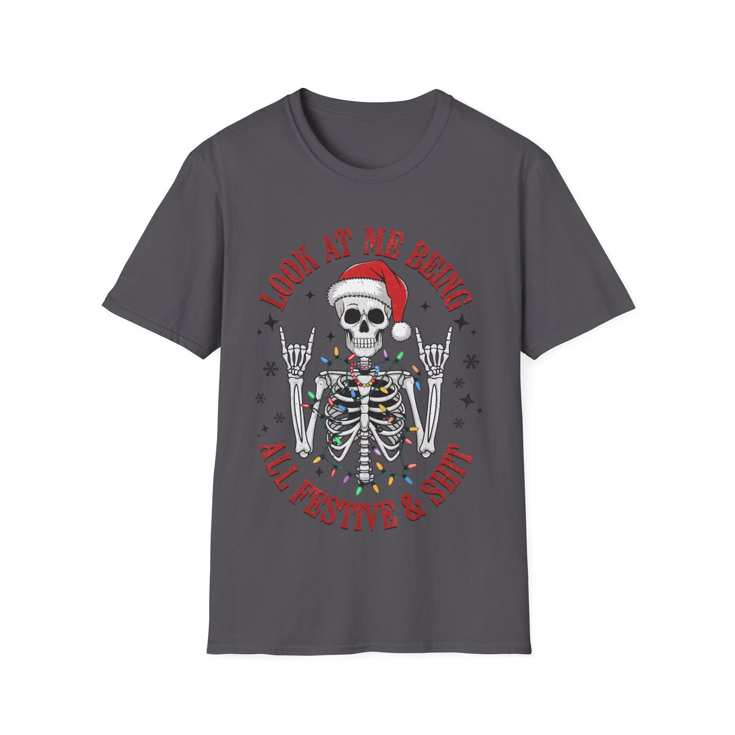 Festive Skellie Softstyle T-Shirt