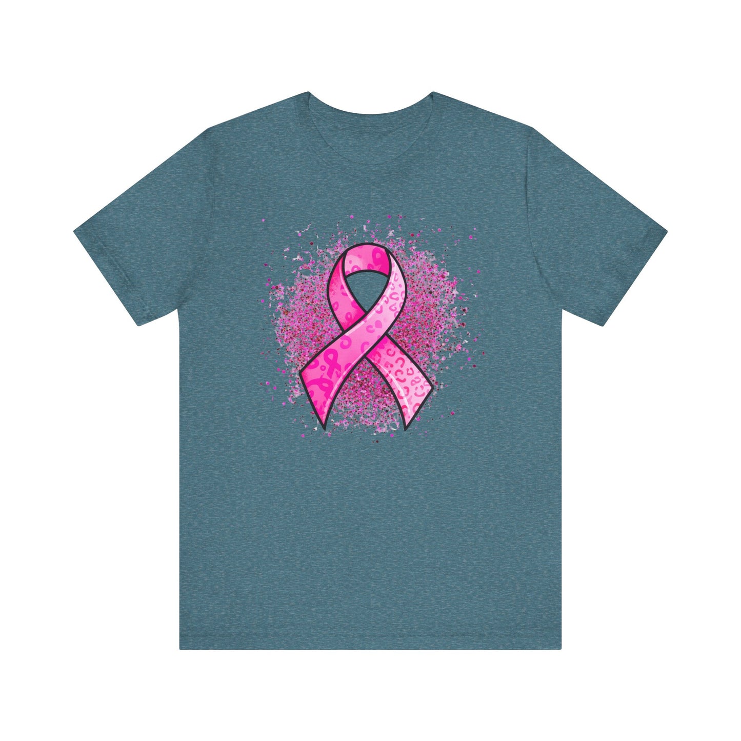 Breast Cancer Ribbon Jersey Short Sleeve Tee