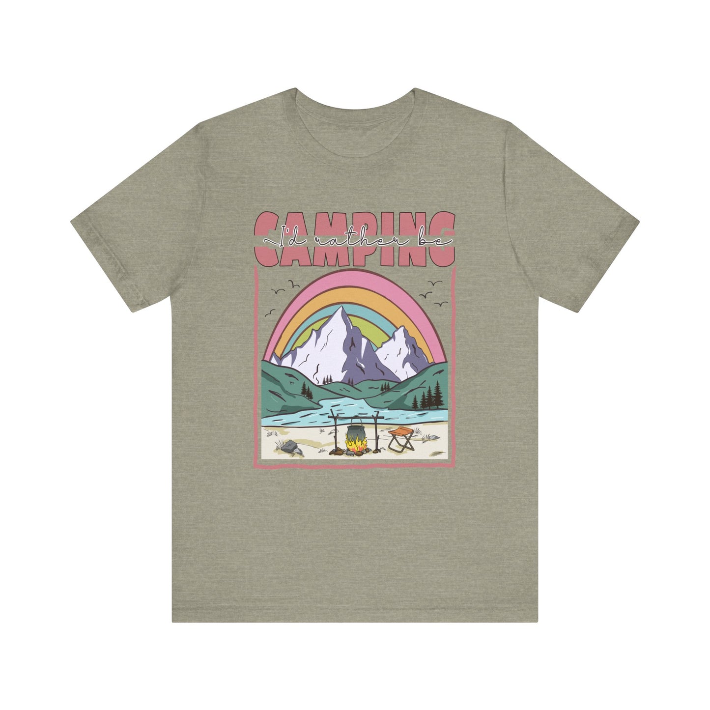 I’d Rather Be Camping Jersey Short Sleeve Tee