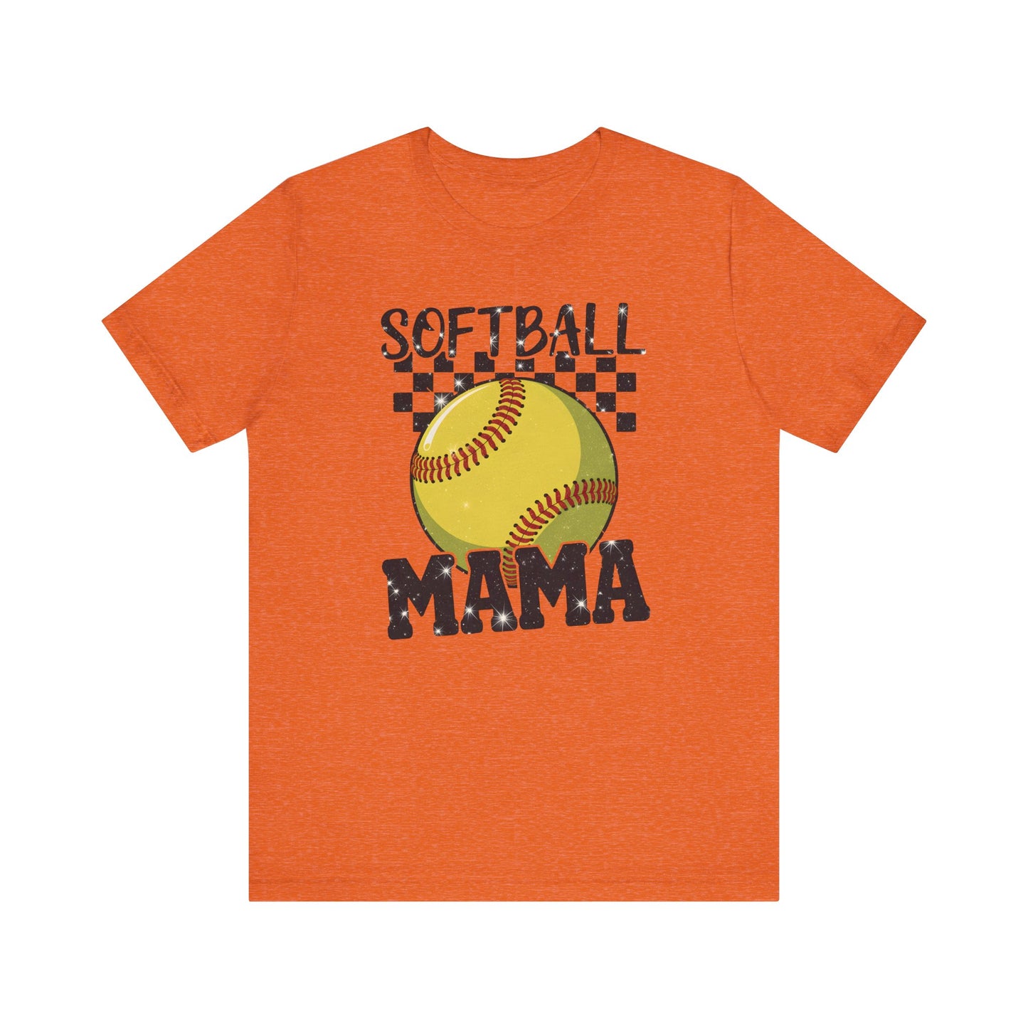 Sparkle Softball Mama Jersey Short Sleeve Tee