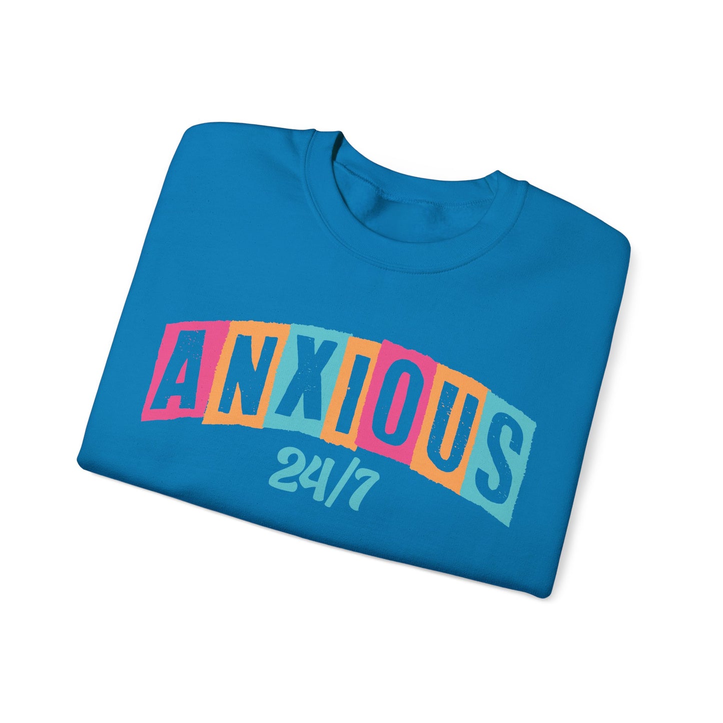 Anxious 24/7 Heavy Blend™ Crewneck Sweatshirt