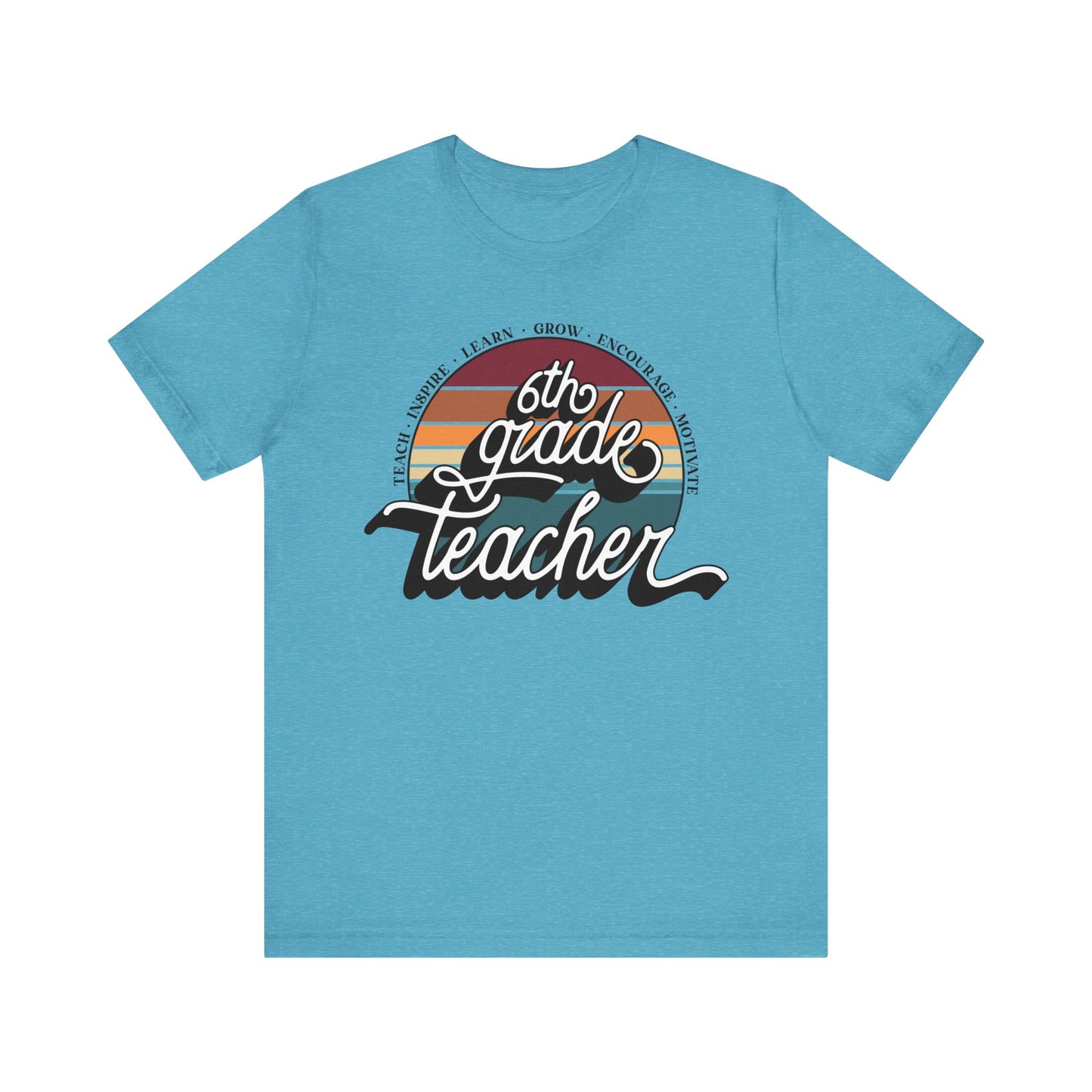 6th Grade Teacher Jersey Short Sleeve Tee