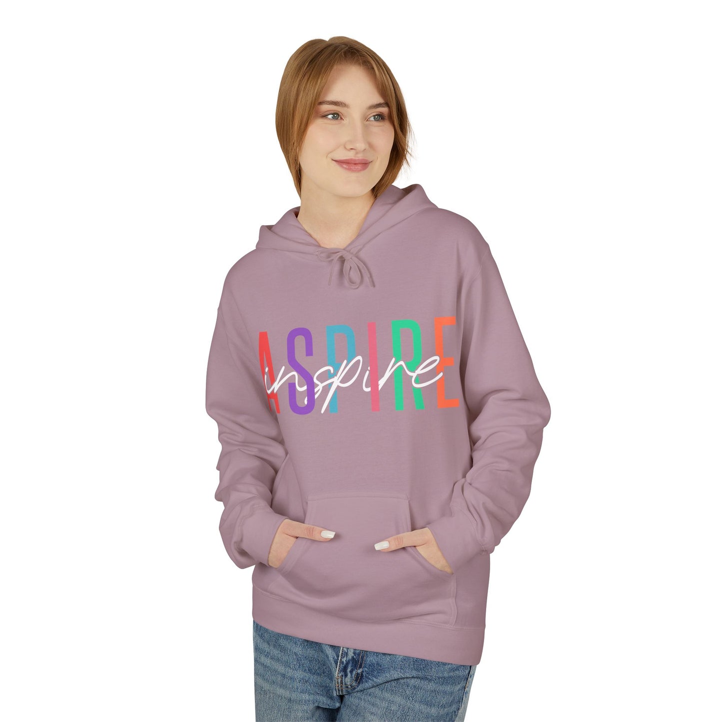 Aspire Inspire Midweight Softstyle Fleece Hoodie