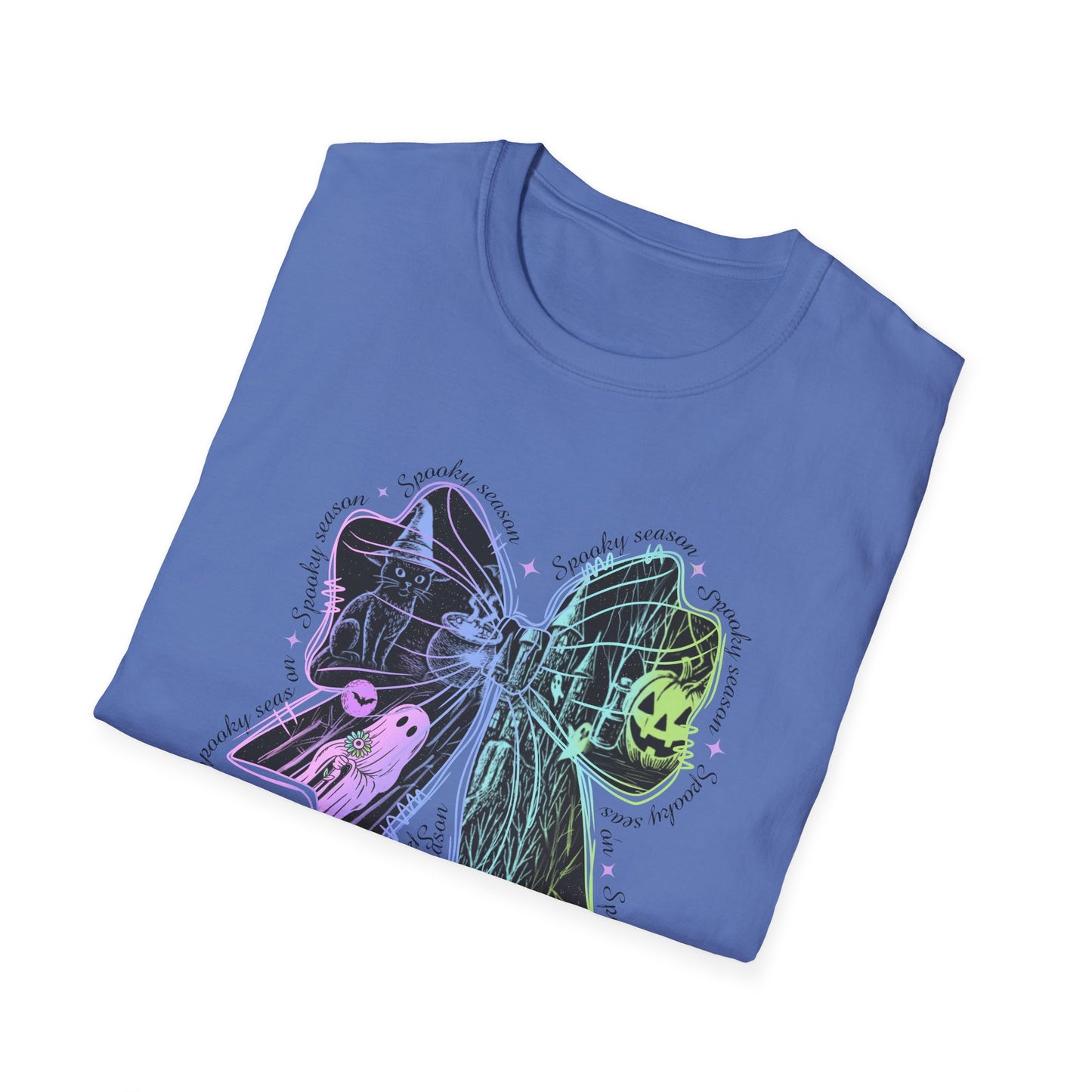 Neon Spooky Bow Softstyle T-Shirt