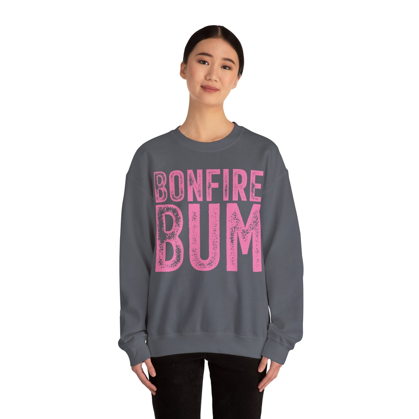 Pink Bonfire Bum Heavy Blend™ Crewneck Sweatshirt