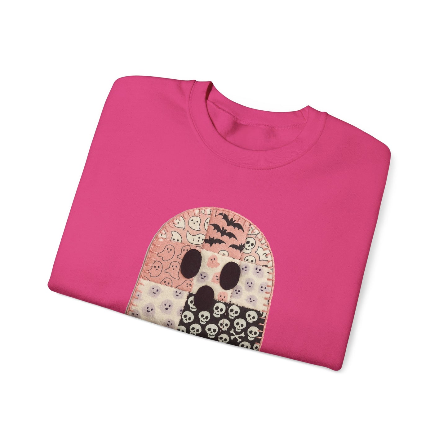 Patchwork Ghost Heavy Blend™ Crewneck Sweatshirt