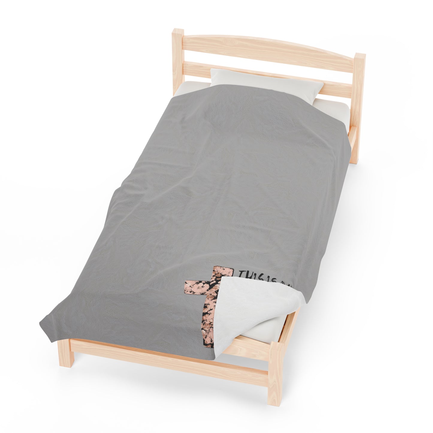 Bible Reading Velveteen Plush Blanket