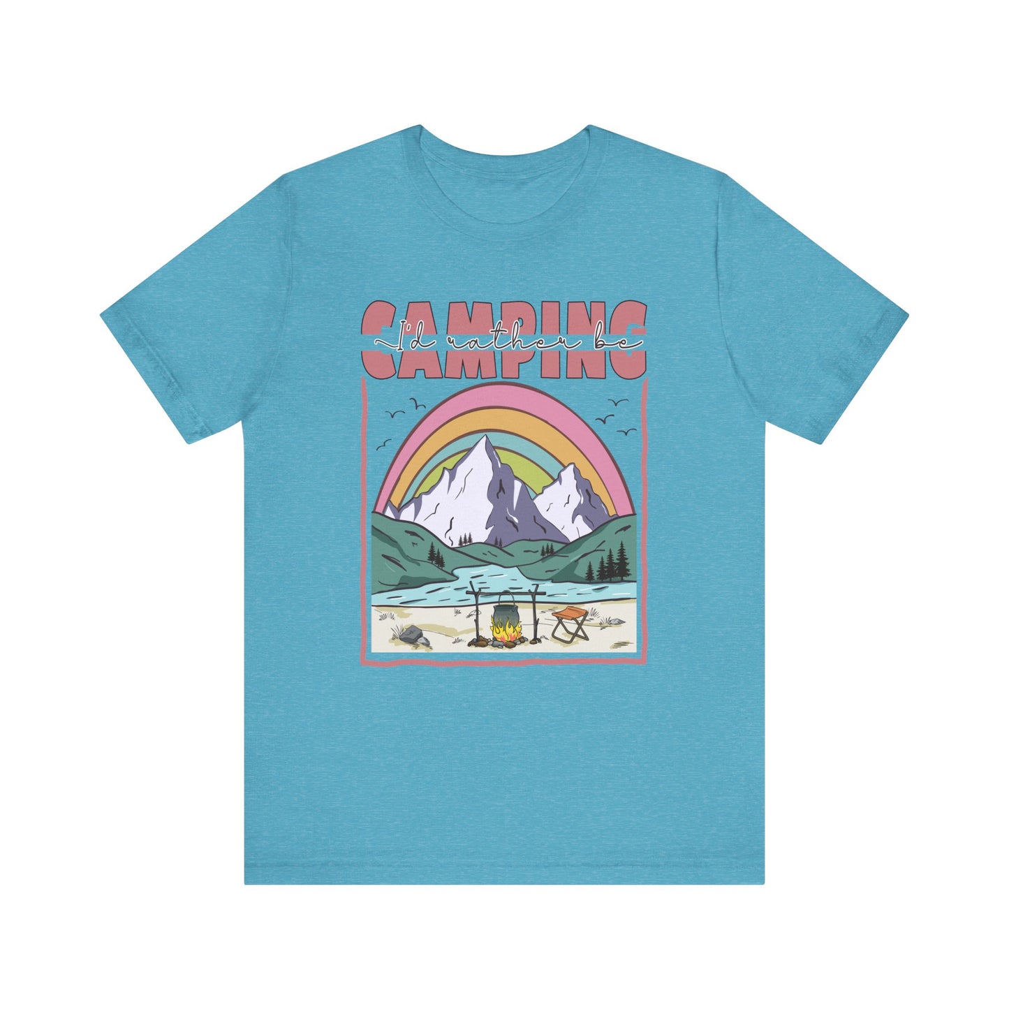 I’d Rather Be Camping Jersey Short Sleeve Tee