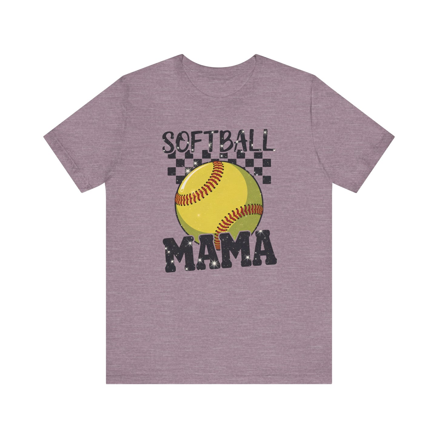 Sparkle Softball Mama Jersey Short Sleeve Tee