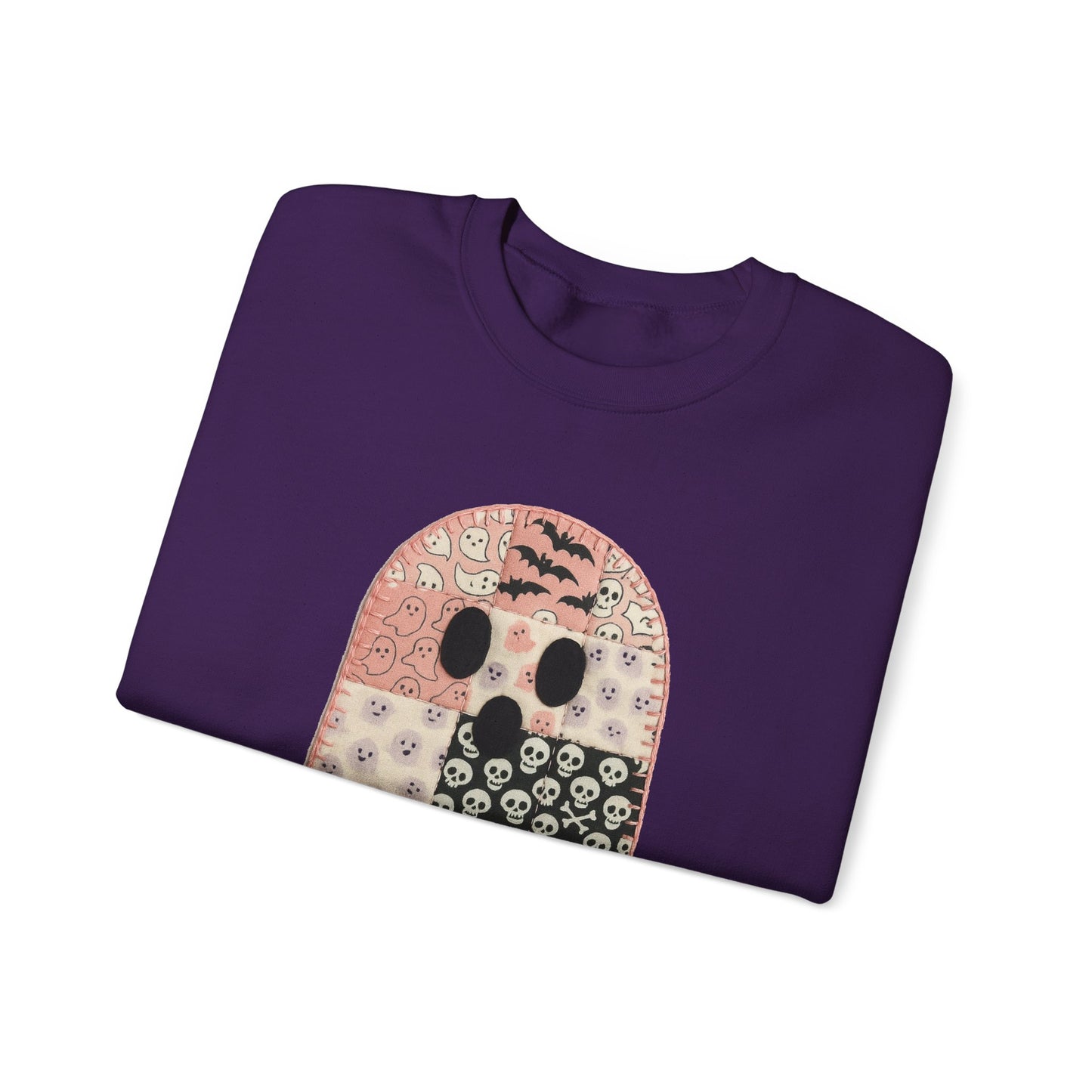 Patchwork Ghost Heavy Blend™ Crewneck Sweatshirt