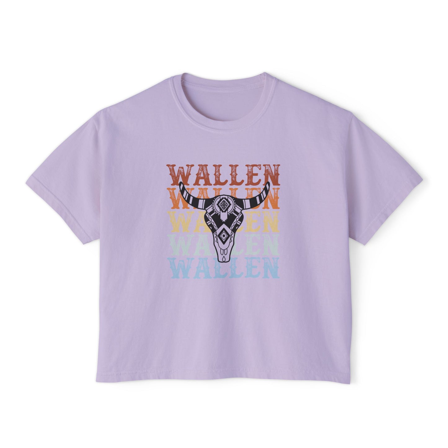 Wallen Stacked Women's Boxy Tee