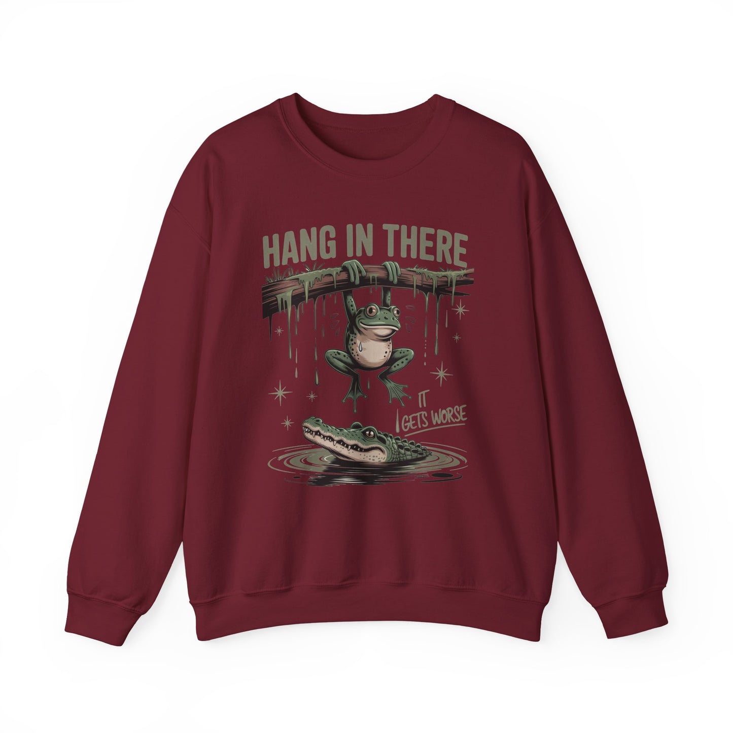 Hang In There Heavy Blend™ Crewneck Sweatshirt