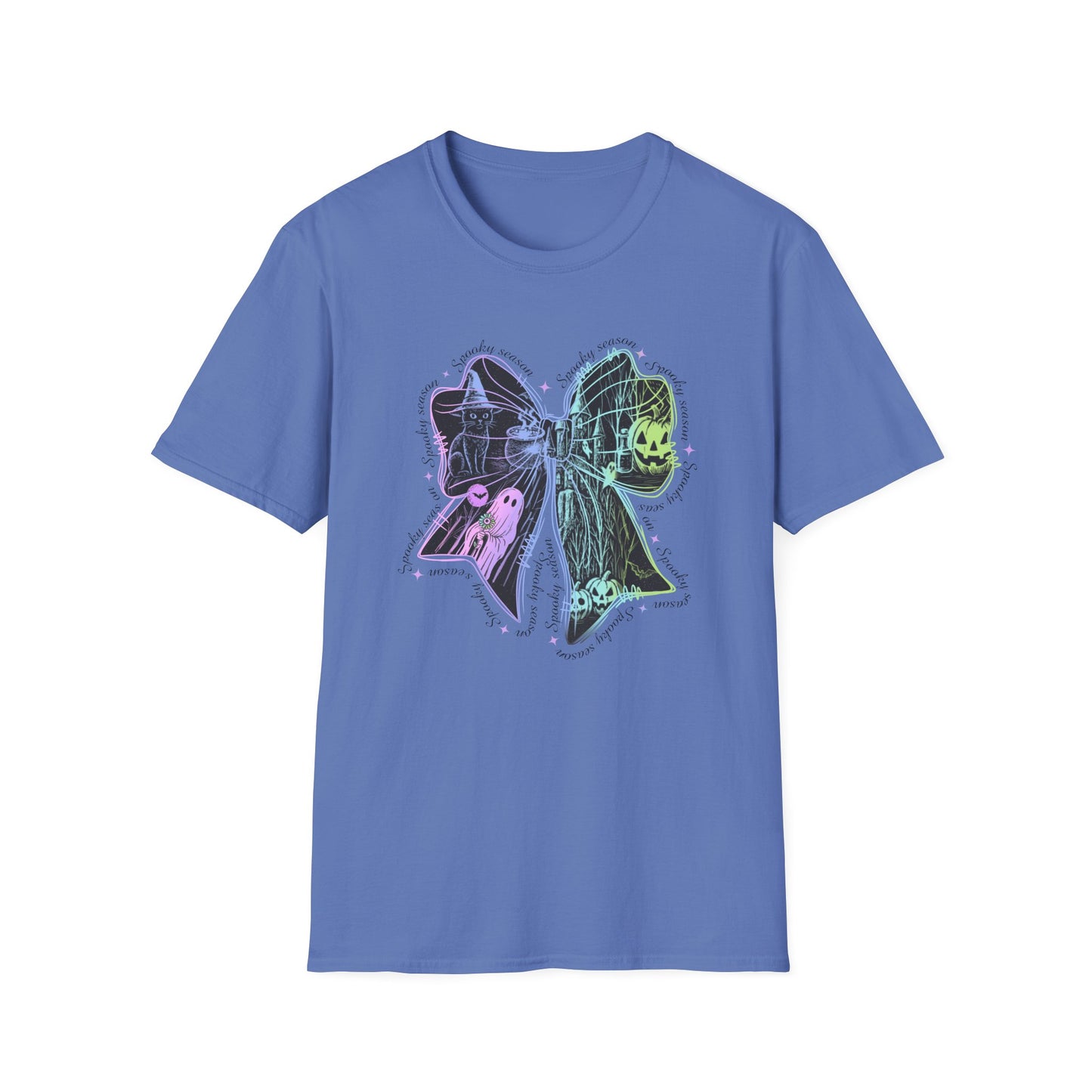 Neon Spooky Bow Softstyle T-Shirt