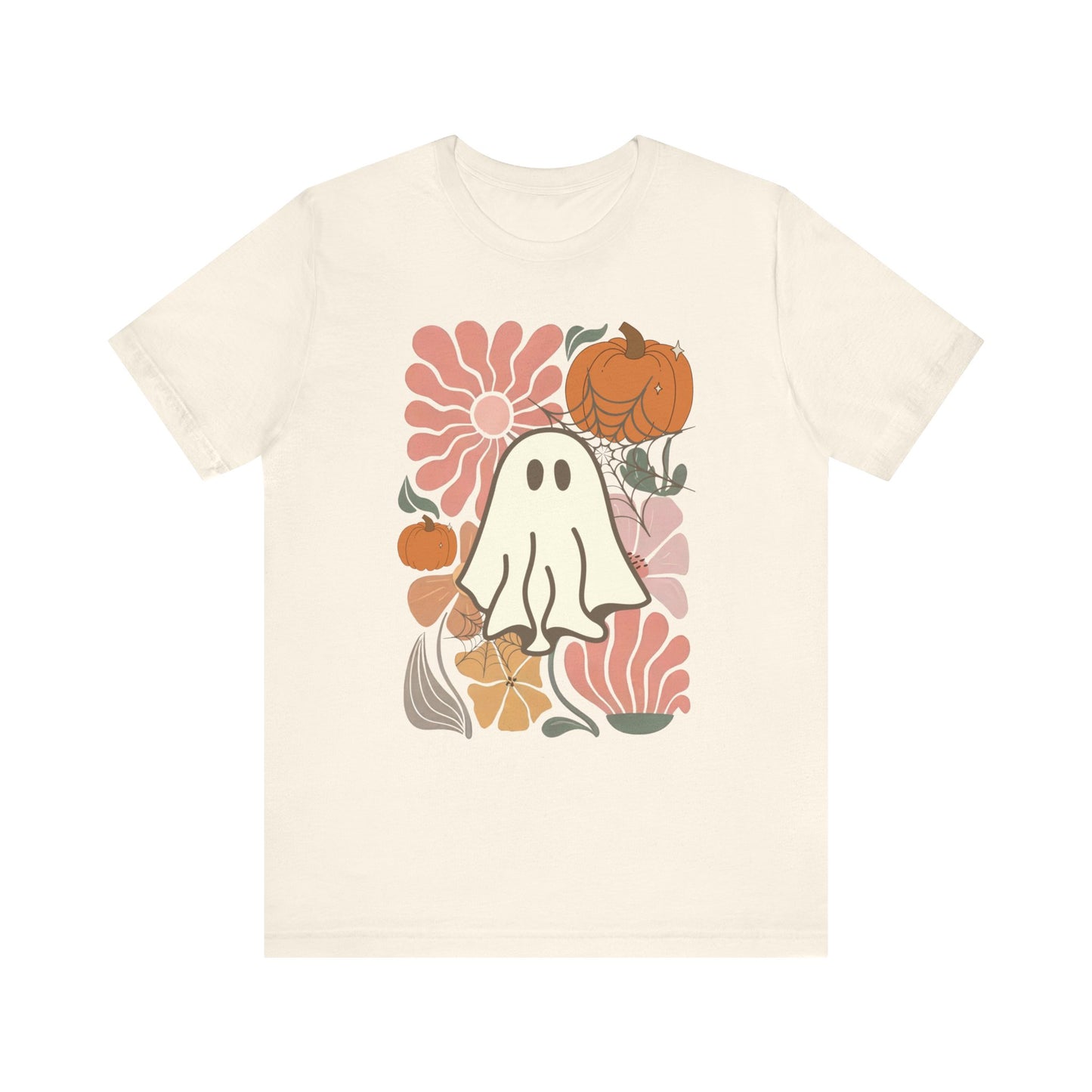Boho Floral Ghost Jersey Short Sleeve Tee